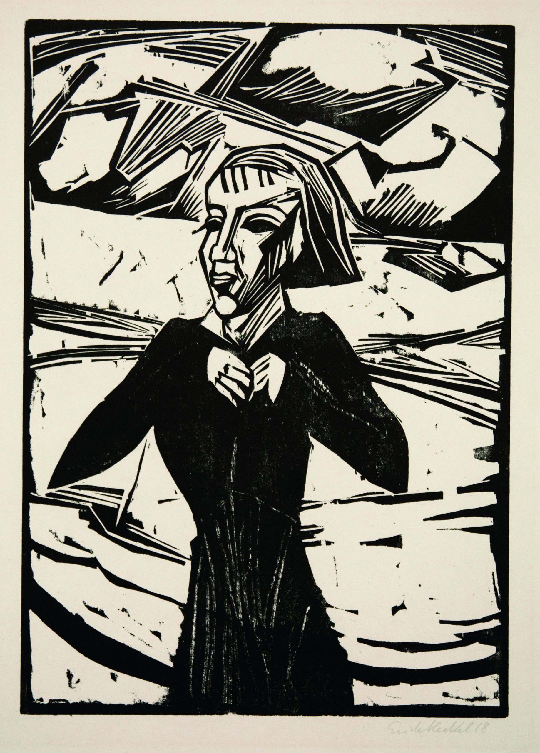 Mädchen am Meer (Girl at the Sea) by Erich Heckel