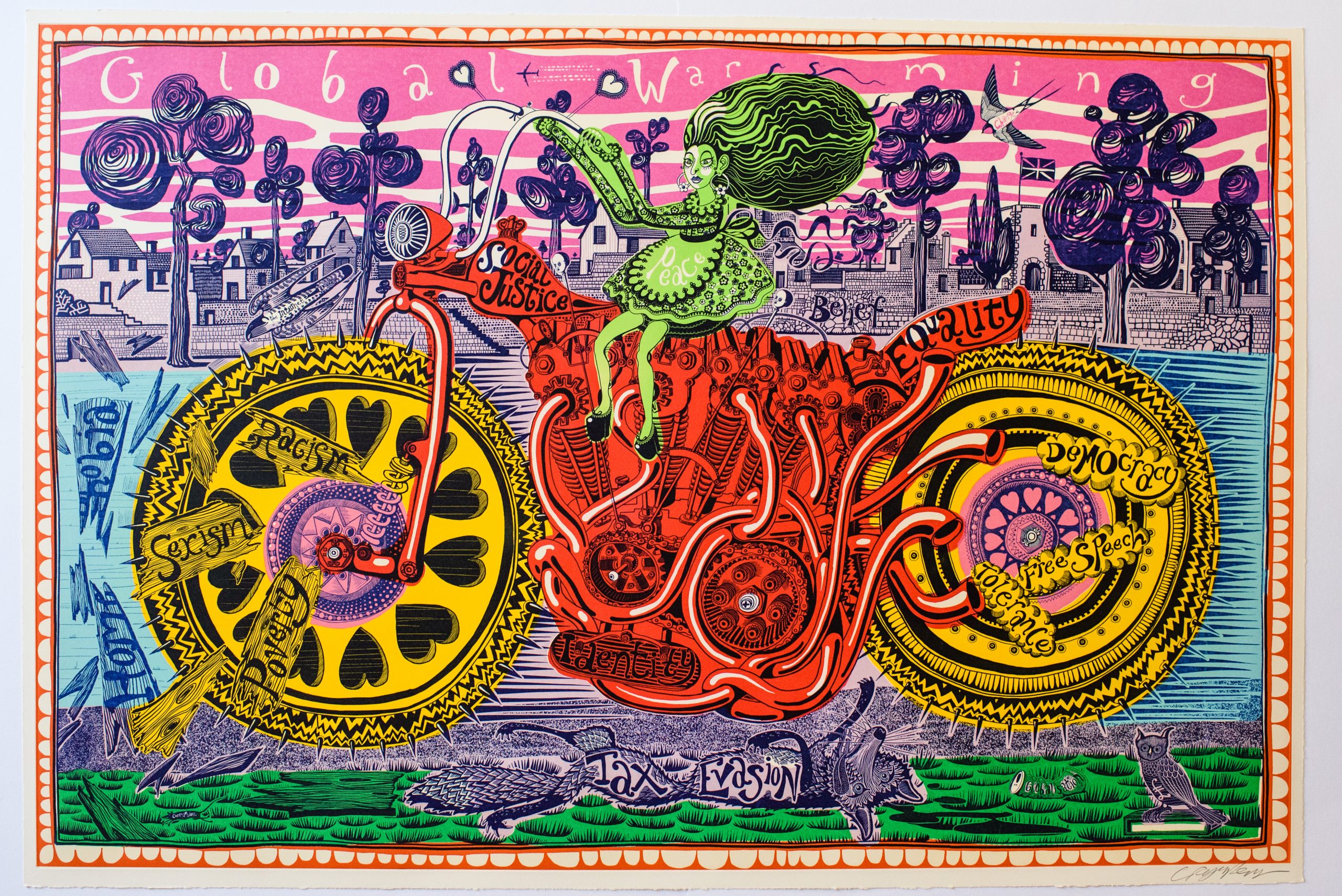 Selfie With Political Causes by Grayson Perry RA