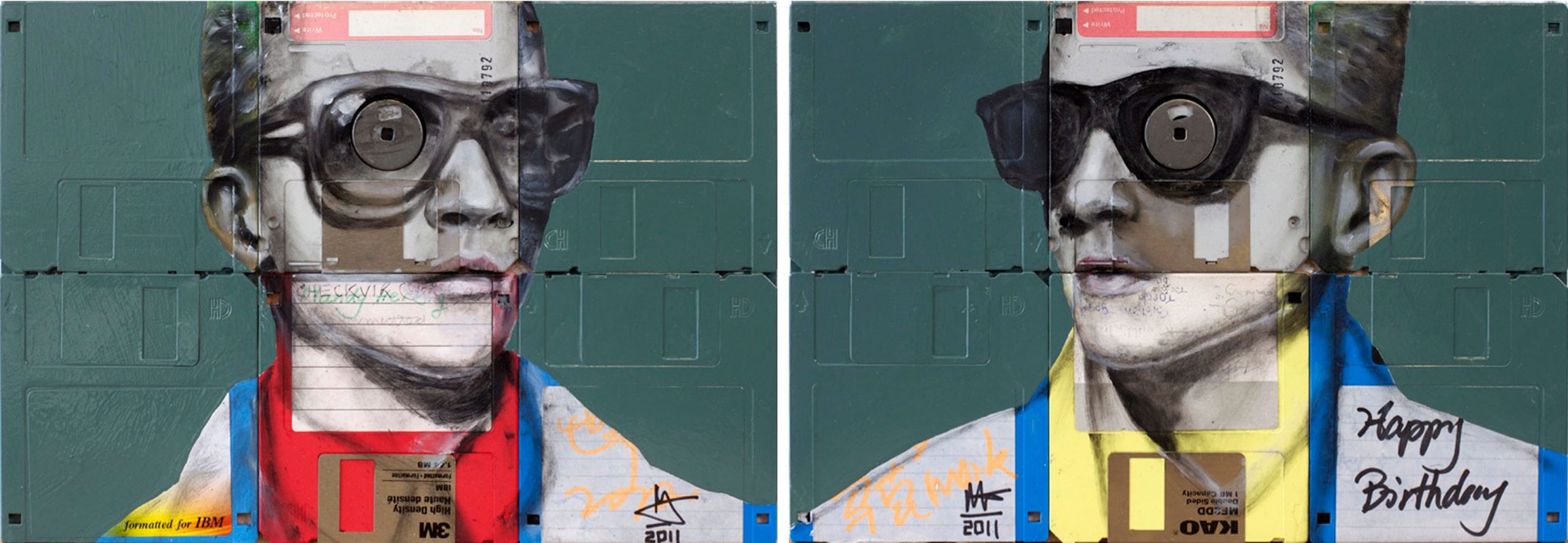 Constuct (diptych) by Nick Gentry