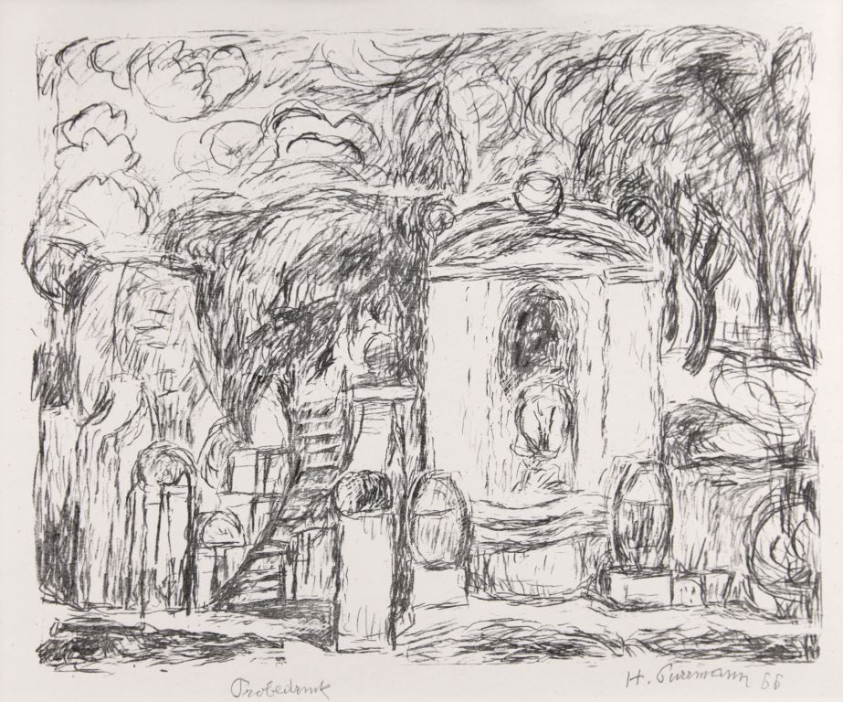 Brunnen in Levanto II (Fountain in Levanto II) by Hans Purrmann