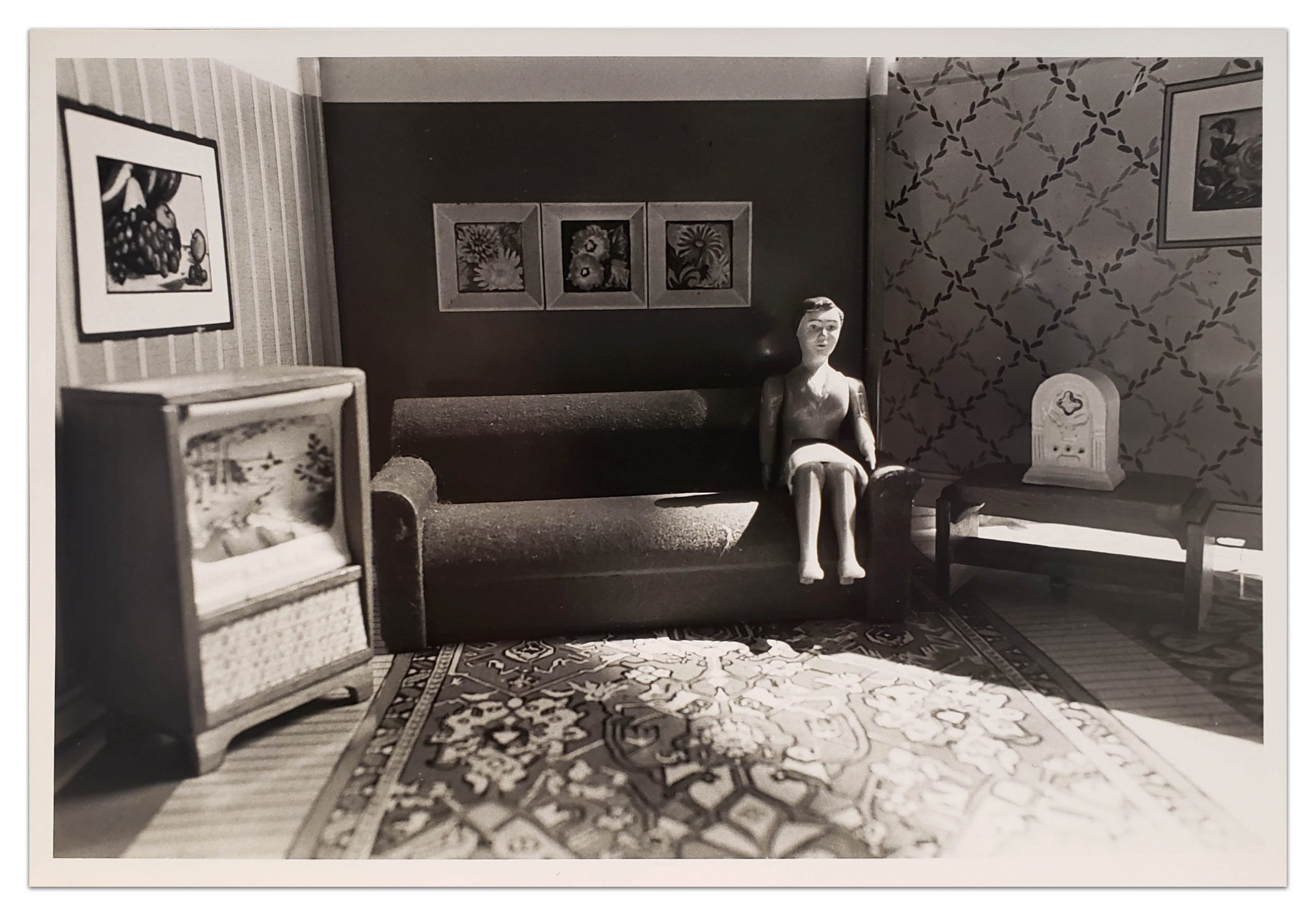 Woman Listening to the Radio by Laurie Simmons