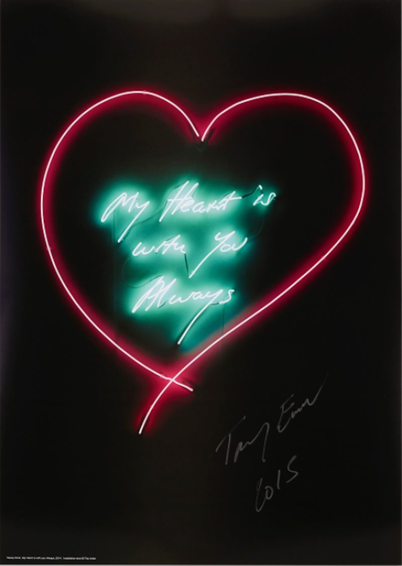 My Heart is with you Always by Tracey Emin