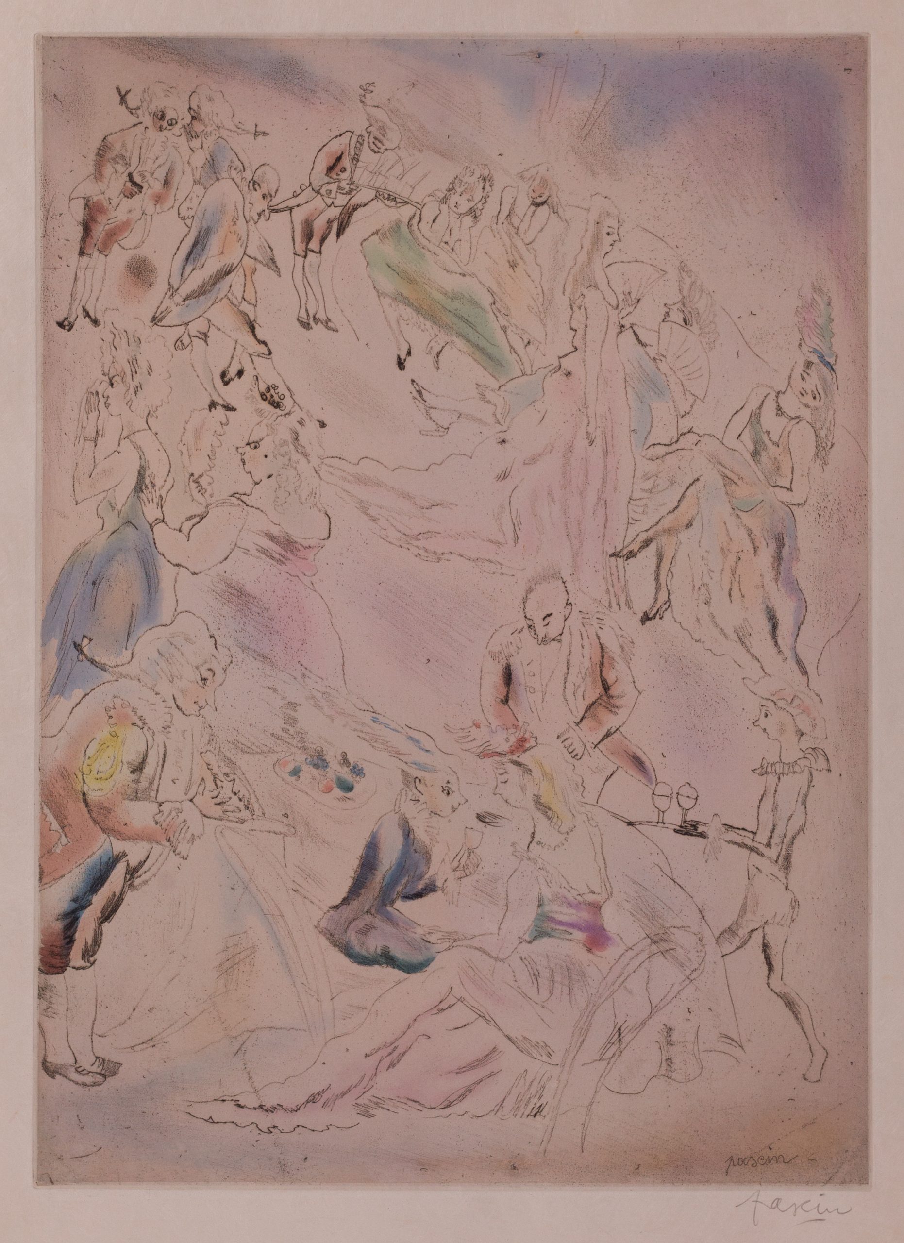 Cendrillon (Cinderella, the ball) by Jules Pascin