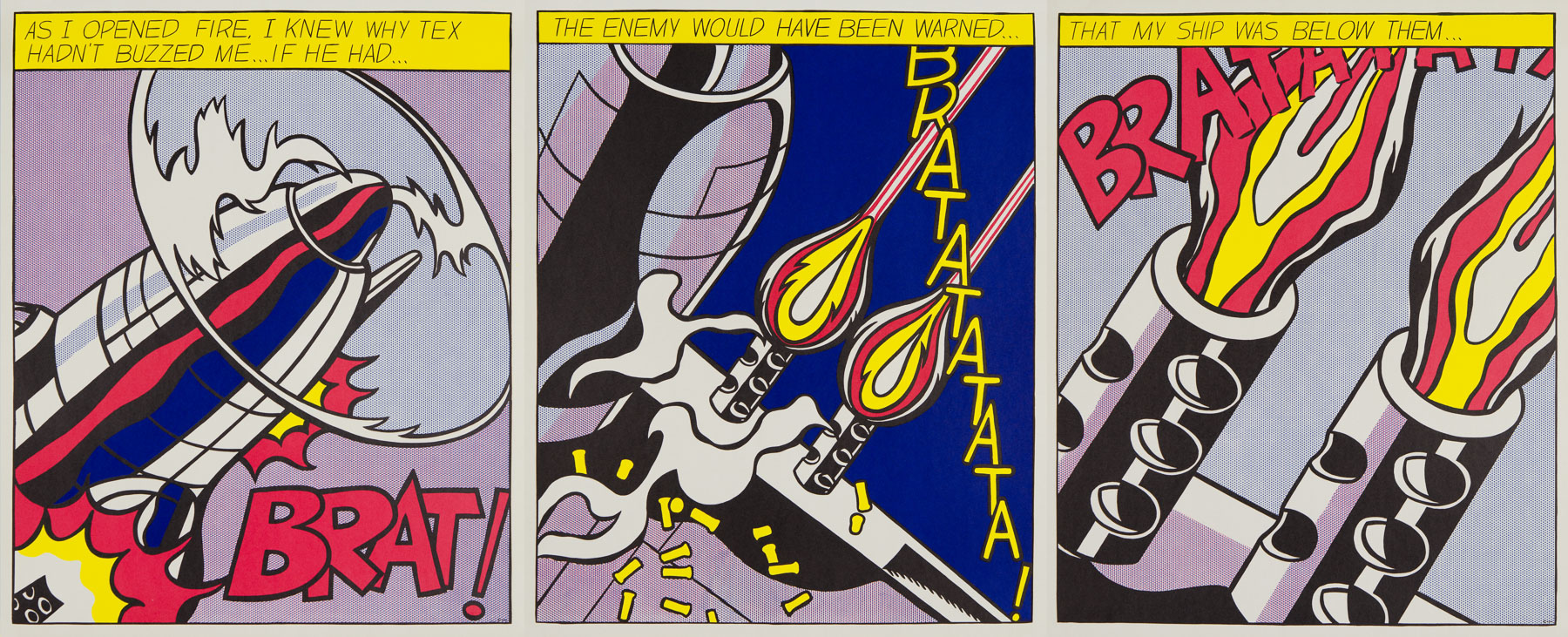 As I Opened Fire by Roy Lichtenstein