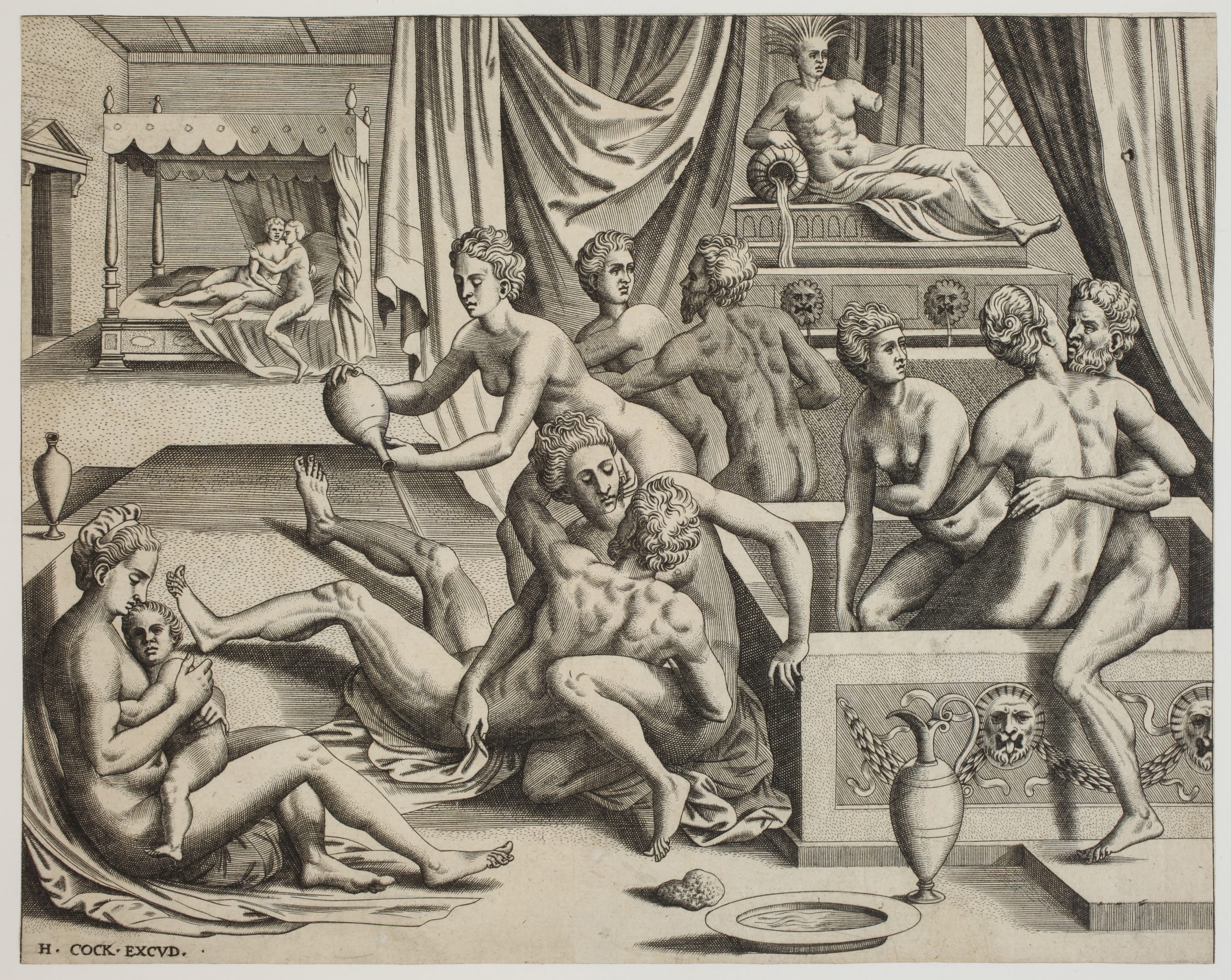 Men and Women at a Bath by Frans Floris