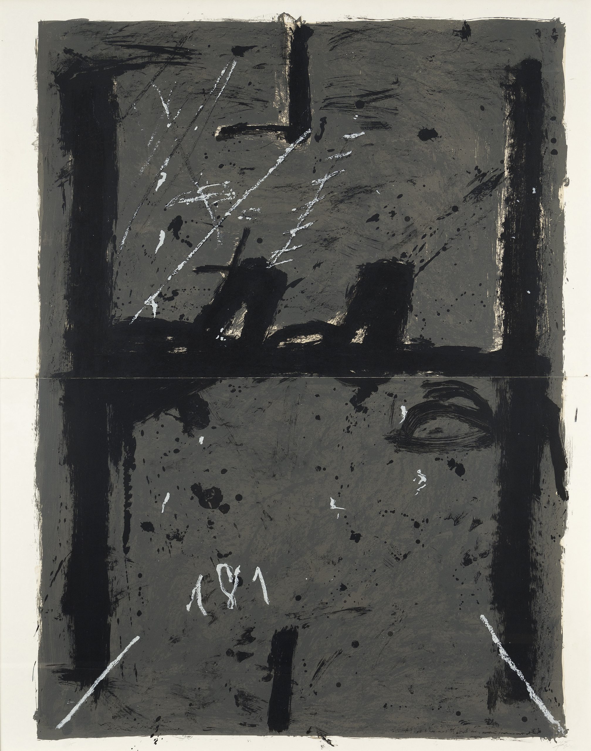 La Grande Grise by Antoni Tapies