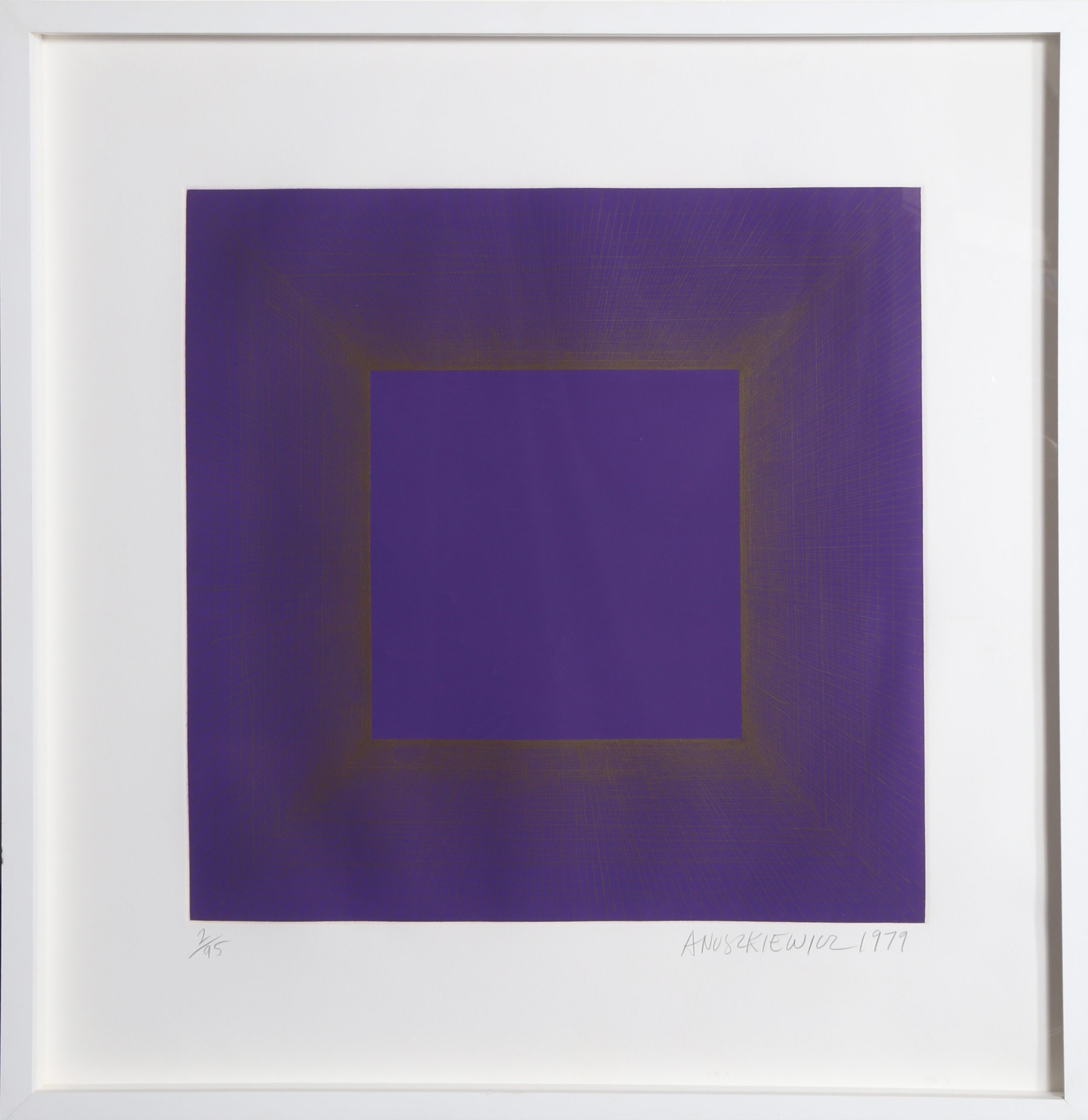 Midnight Suite (Purple with Silver) by Richard Anuszkiewicz