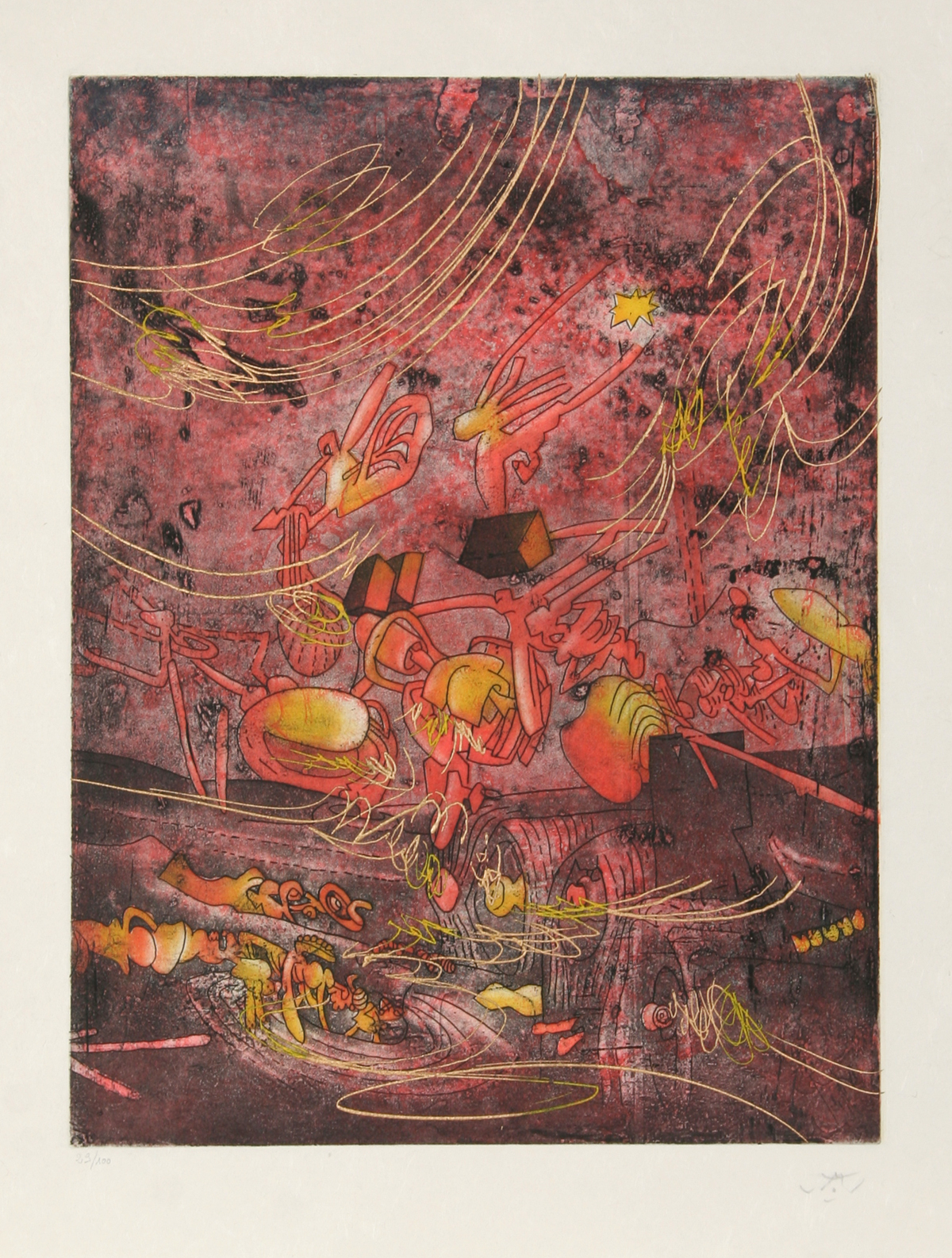 Untitled 8 from Hom’mere V – N’ous Portfolio by Roberto Matta