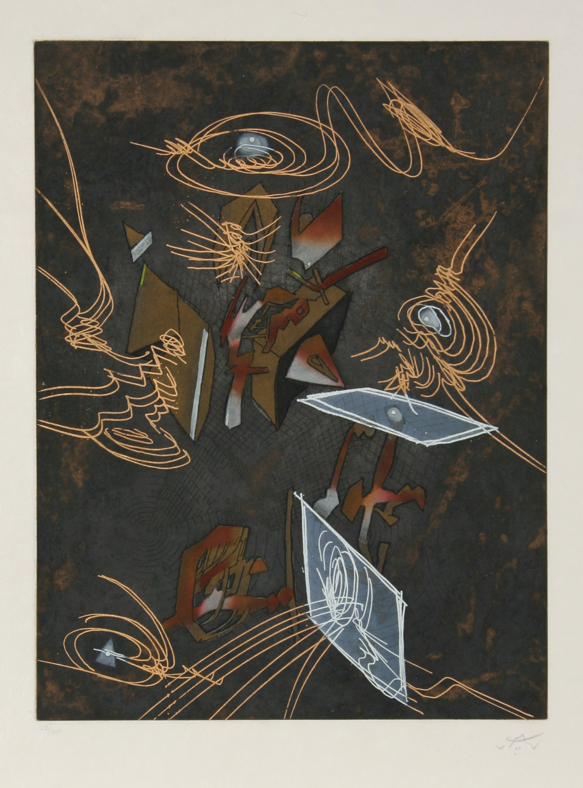 Untitled 9 from Hom’mere V – N’ous Portfolio by Roberto Matta