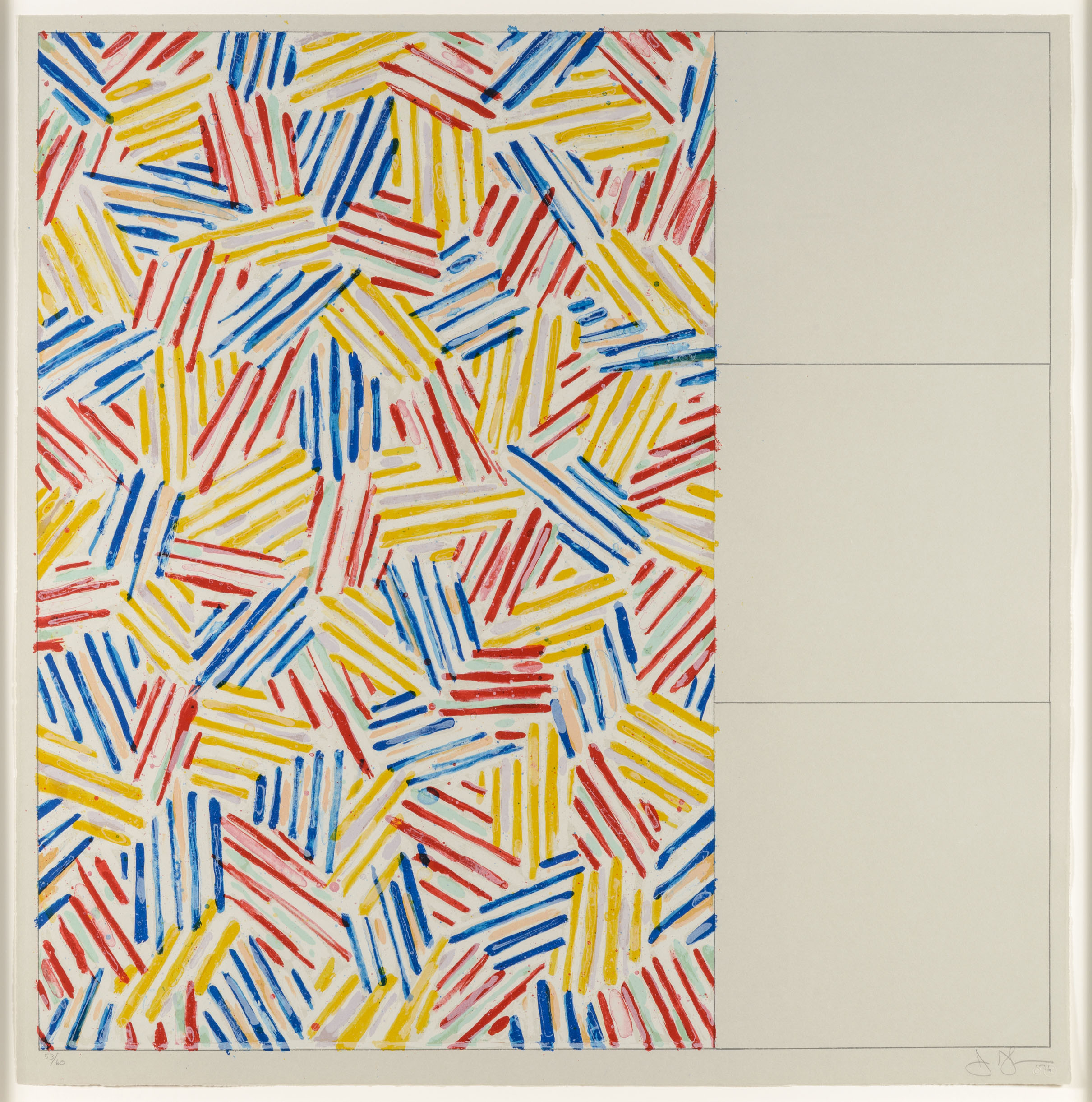 #1 (After Untitled 1975) by Jasper Johns