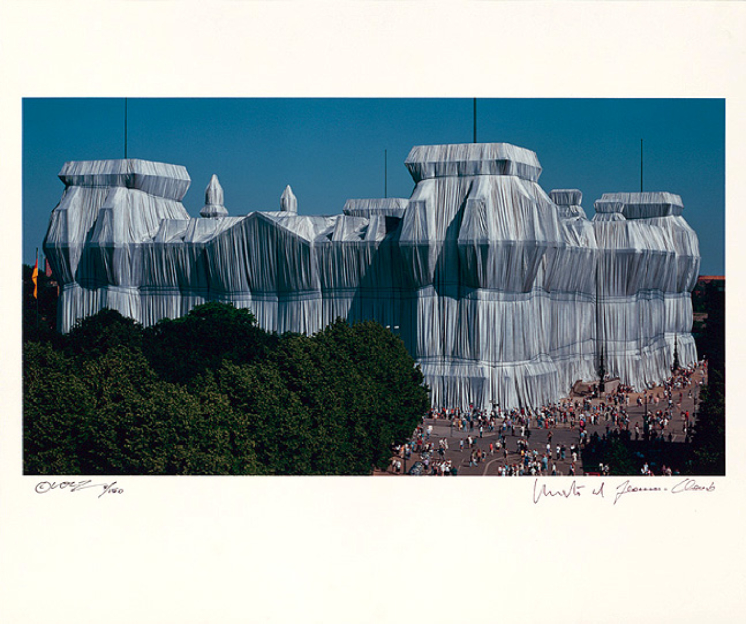 Reichstag Mappe II, Südfassade by Christo