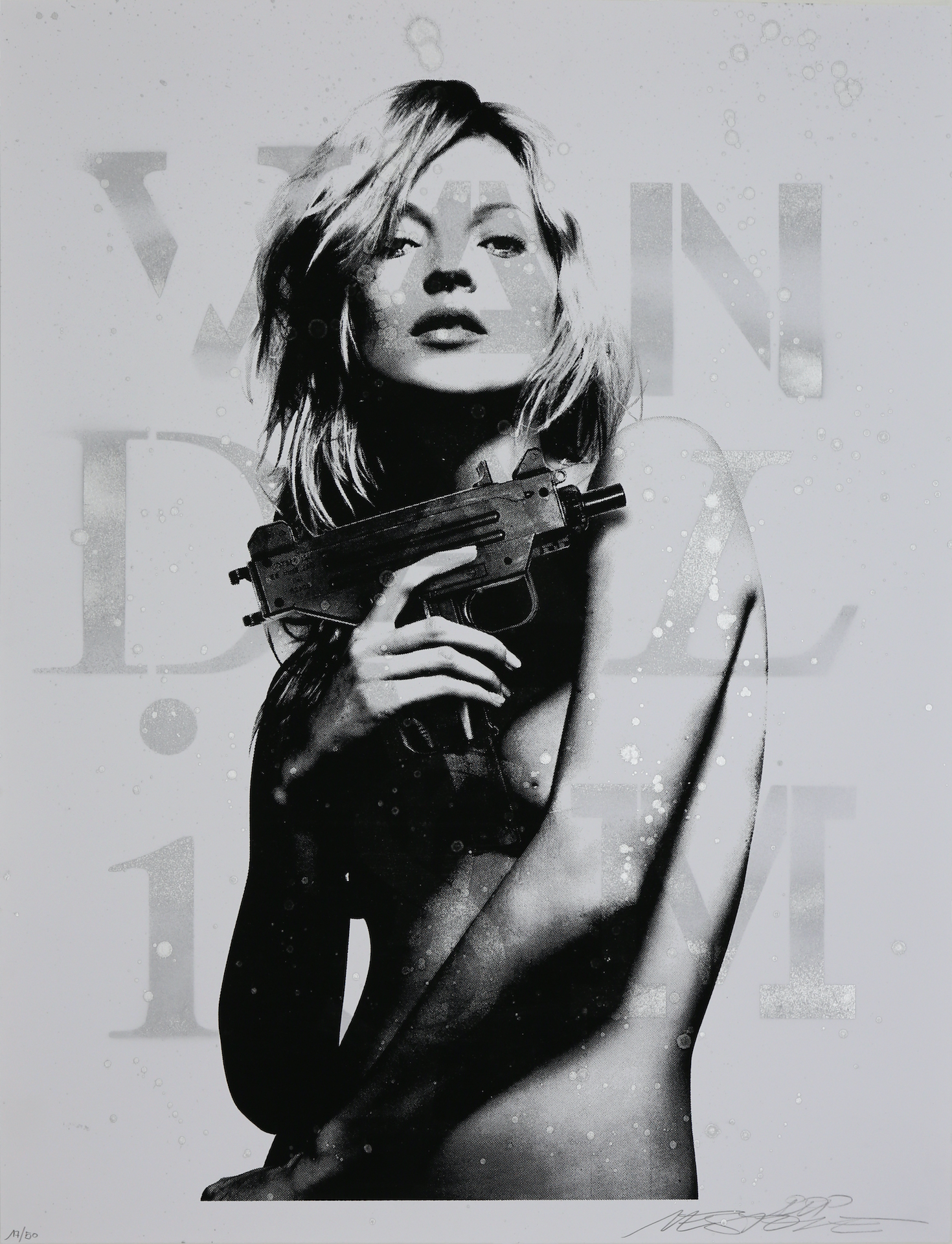 Kate Moss Uzi Vandalism (Silver) by NEST