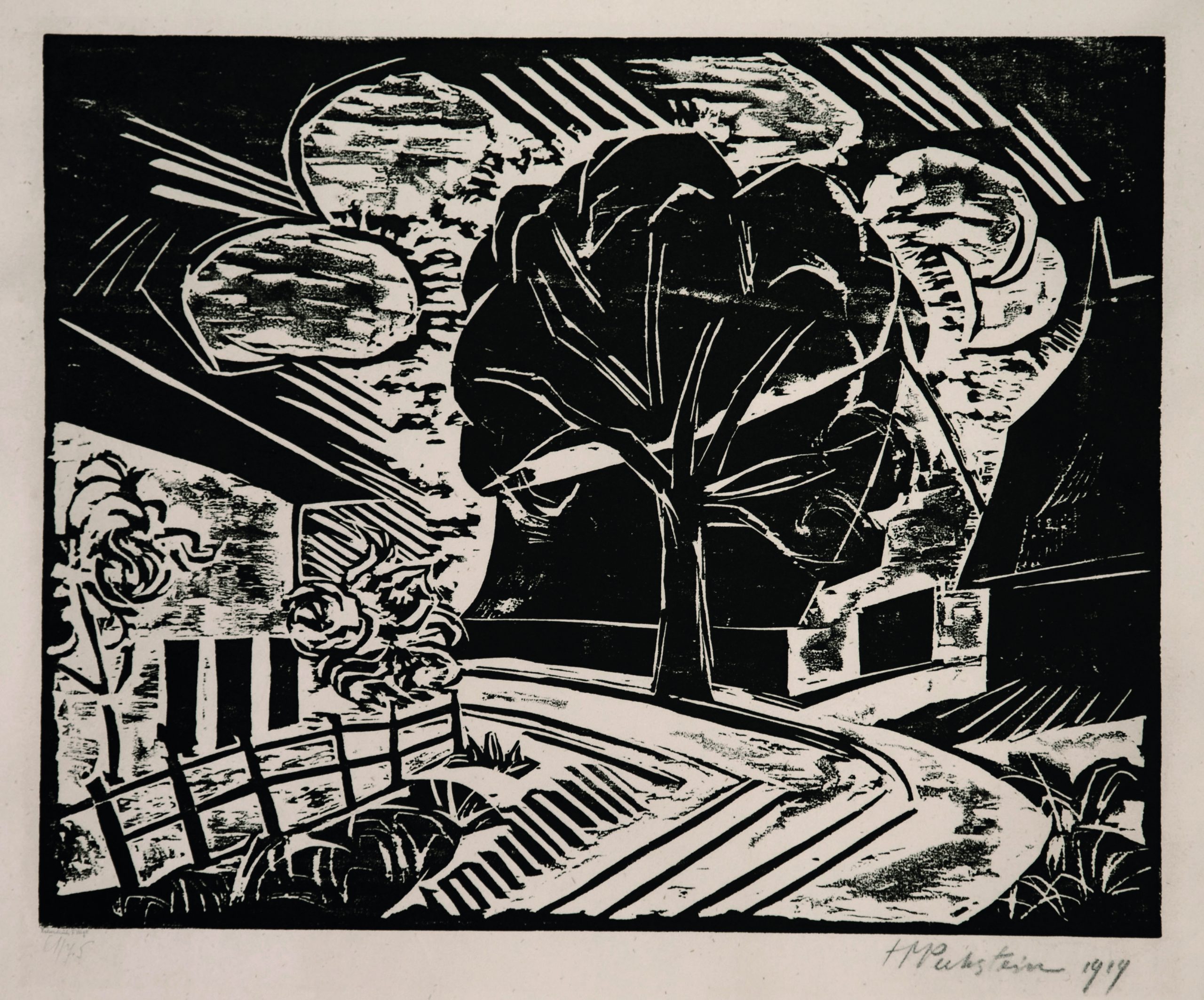 Am Dorfeingang (Village Entry) by Max Pechstein