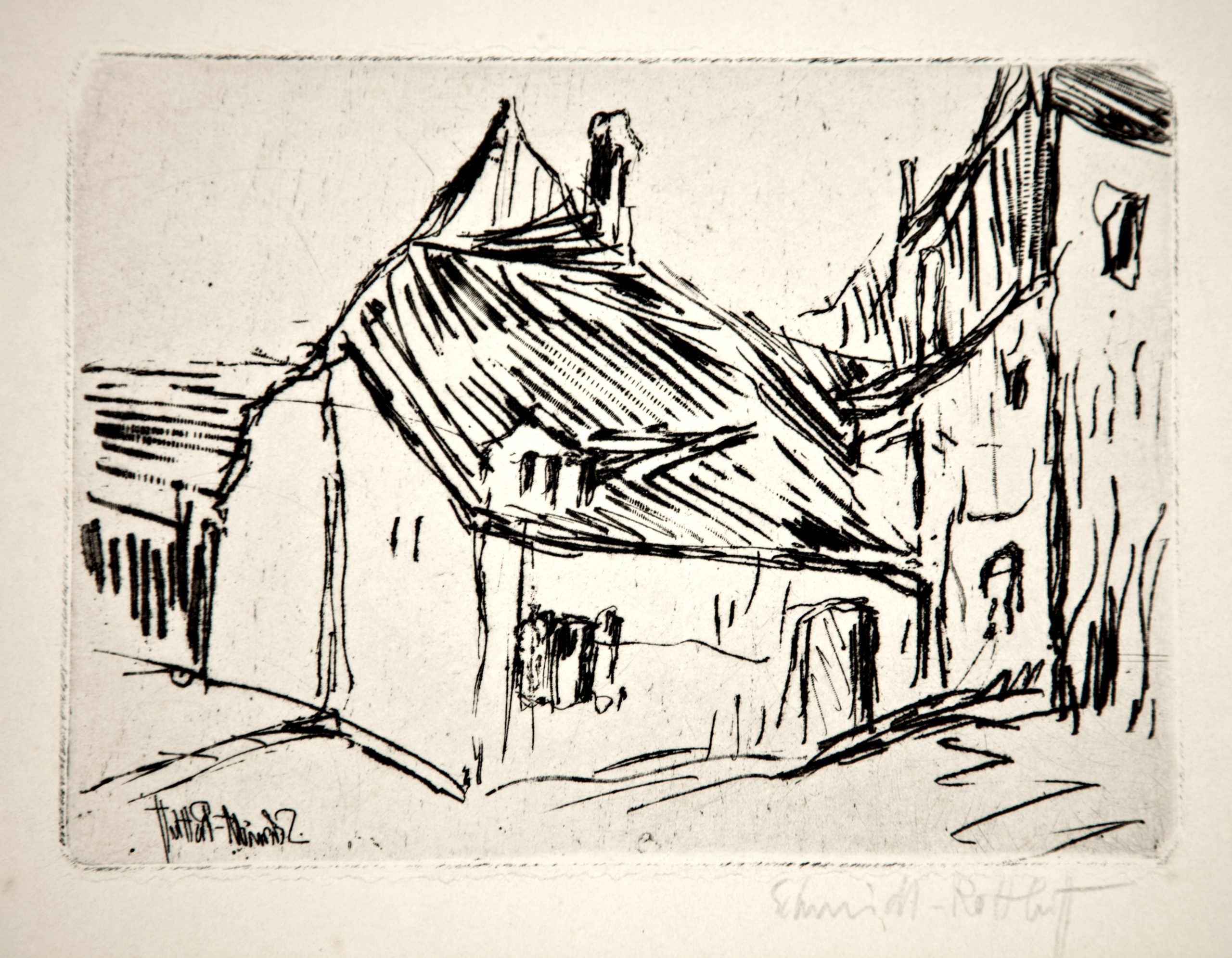 Altdresdner Häuser (Altdresden Houses) by Karl Schmidt-Rottluff