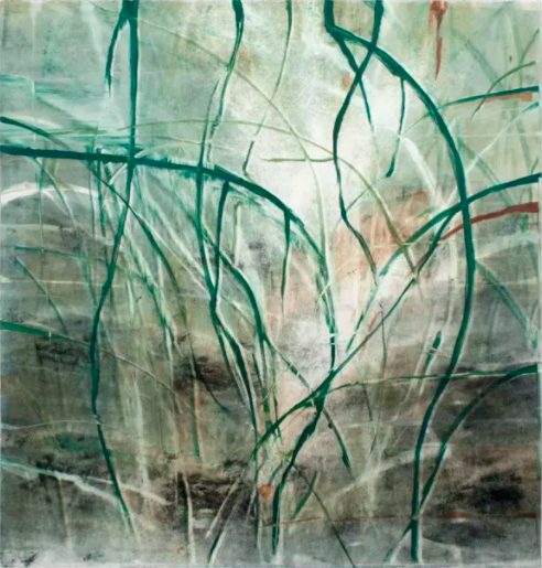 Monoprint: Untitled (Canyon) by Michael Mazur