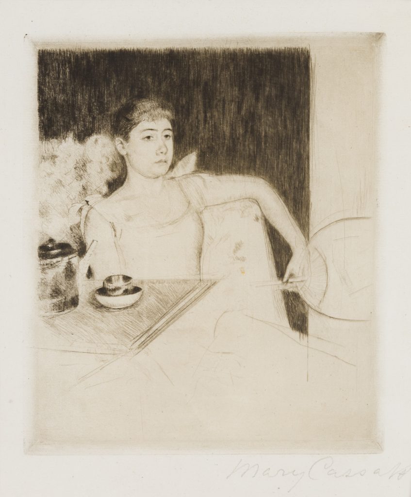 Impressionism Art: Tea by Mary Cassatt