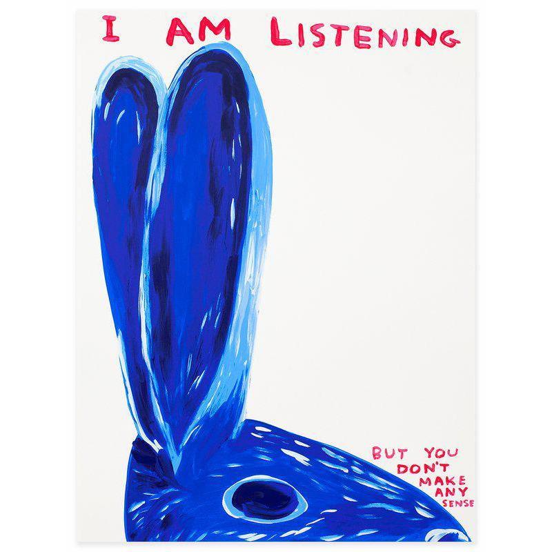 Untitled (I am Listening) by David Shrigley