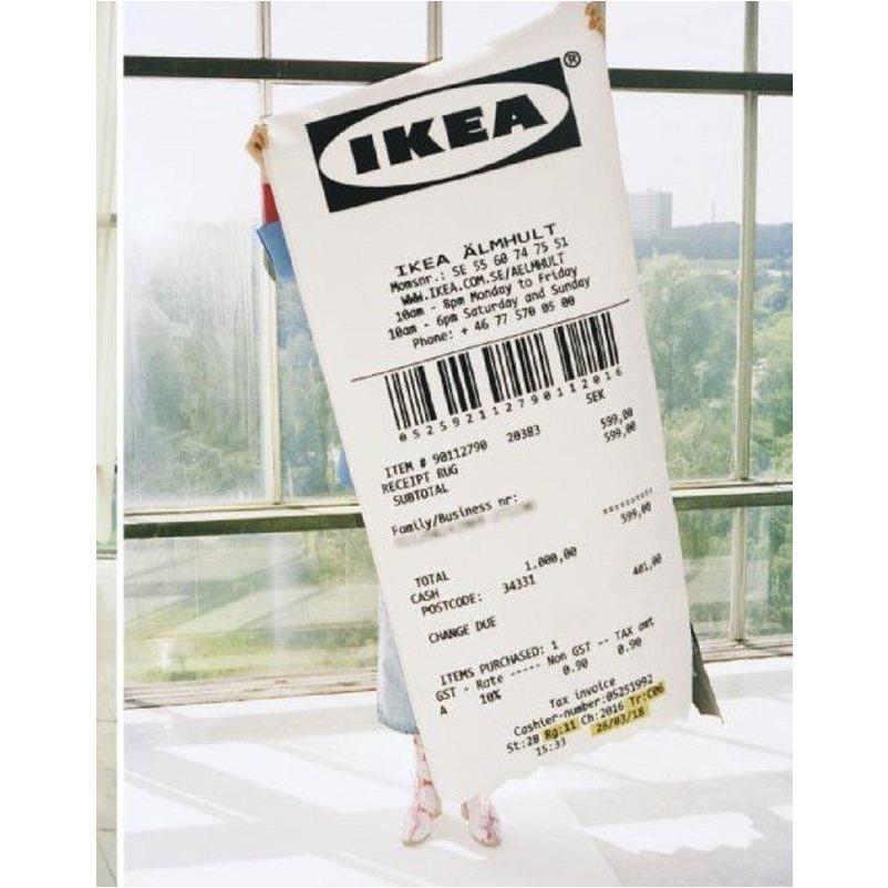 “Receipt” Rug by Virgil Abloh