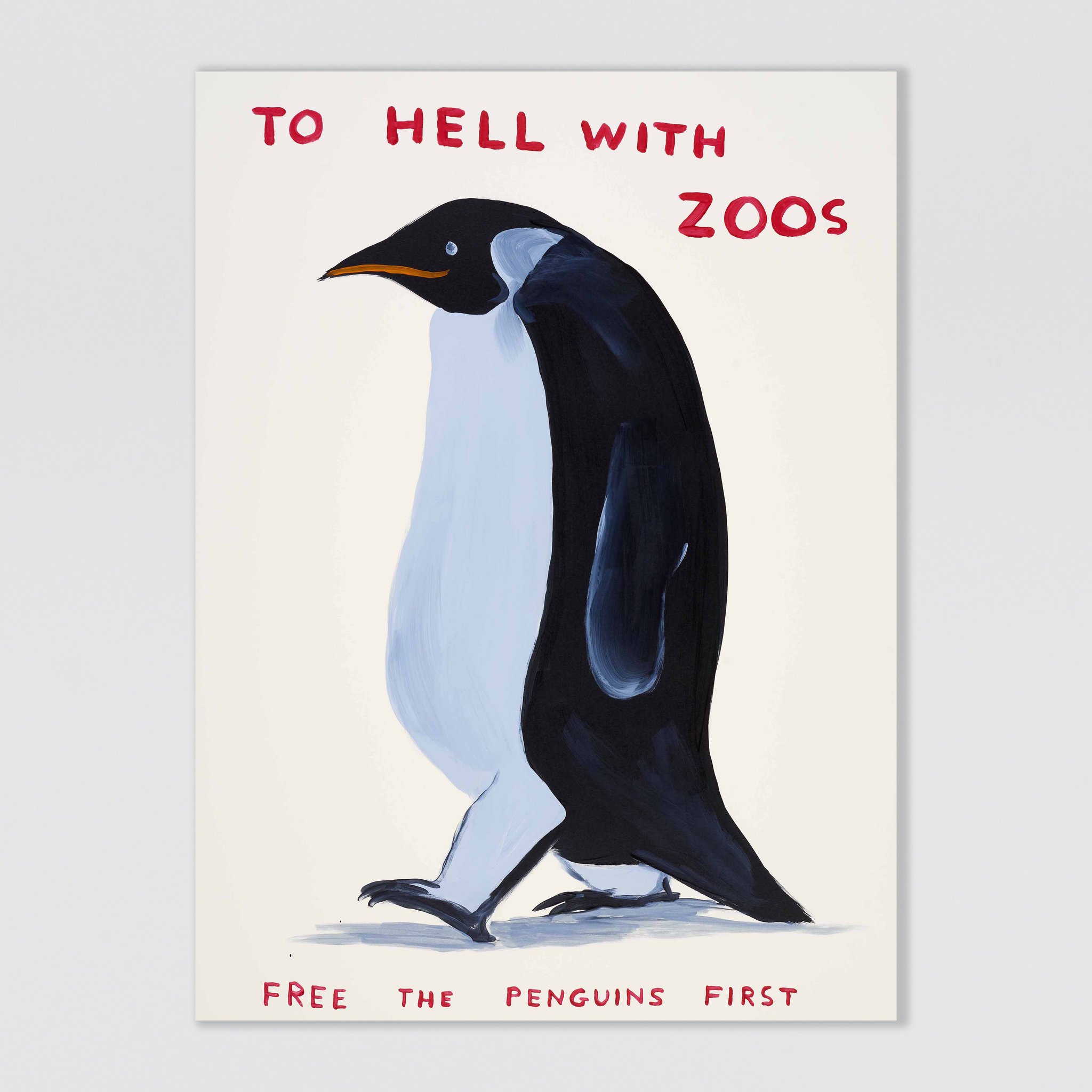 Untitled (To Hell With Zoos) by David Shrigley