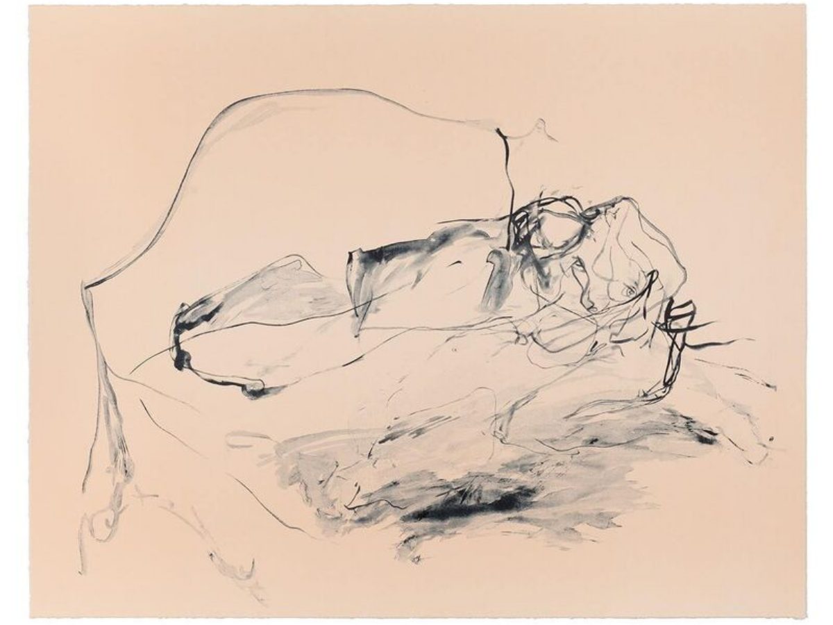 On My Knees by Tracey Emin