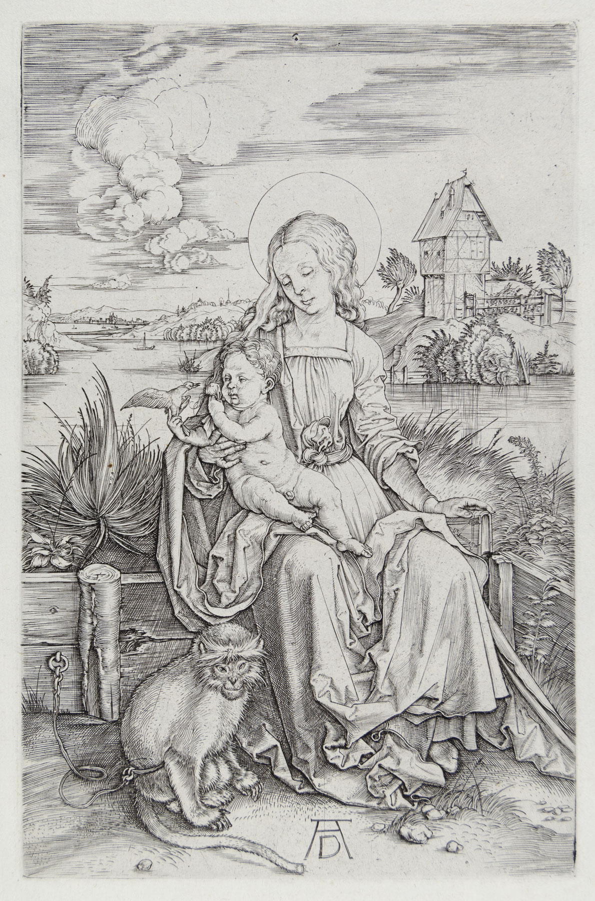 Madonna and Child with the Monkey by Albrecht Dürer