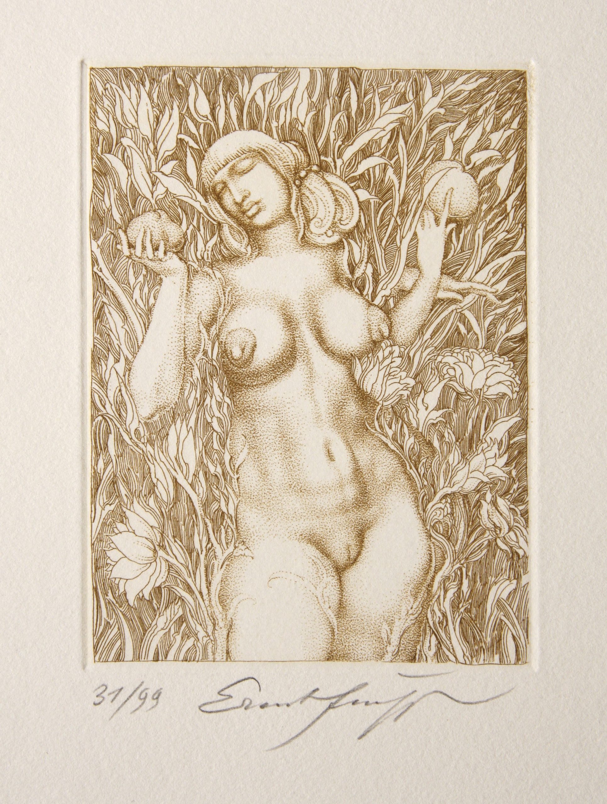 In Blattern und Fruchten by Ernst Fuchs