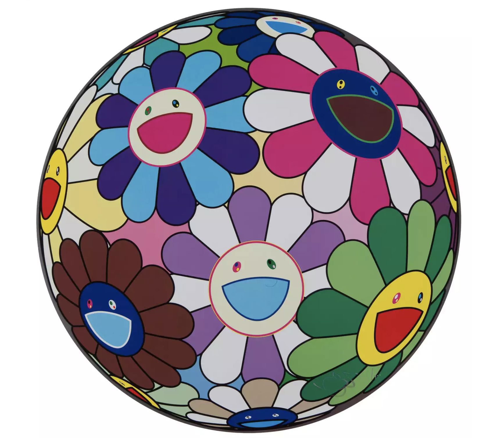 Flower Ball (Dumpling) by Takashi Murakami