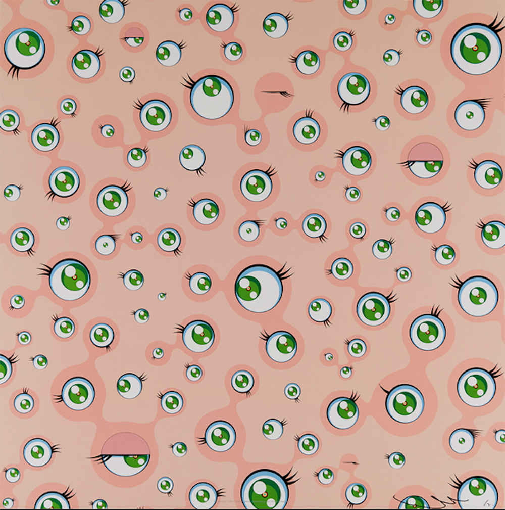 Jellyfish Eyes (Tan) by Takashi Murakami