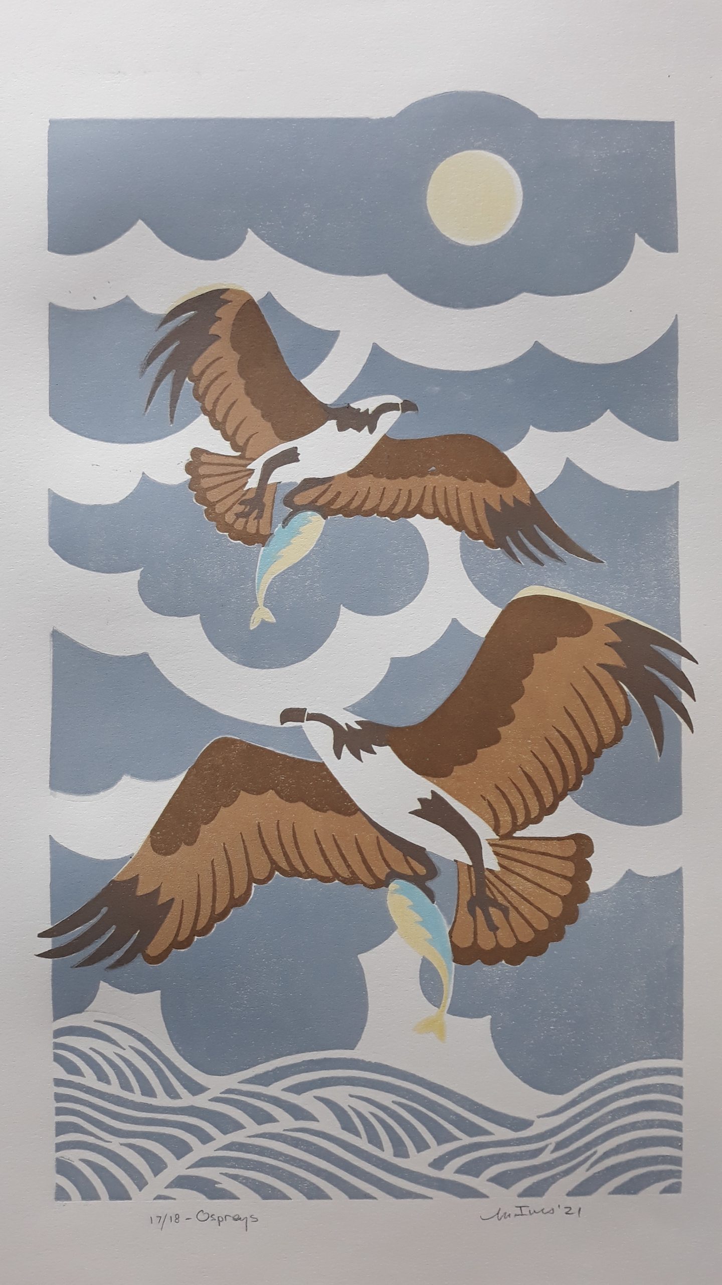 Ospreys – White by Martha Ives