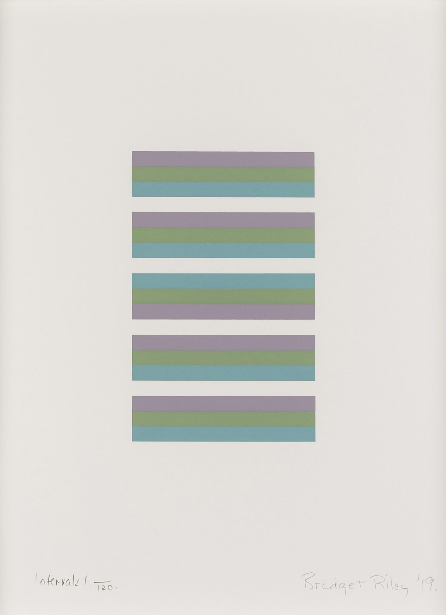 Intervals 1 by Bridget Riley