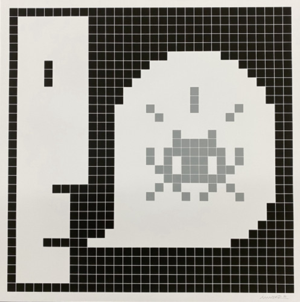 Alert (Gray), by Invader