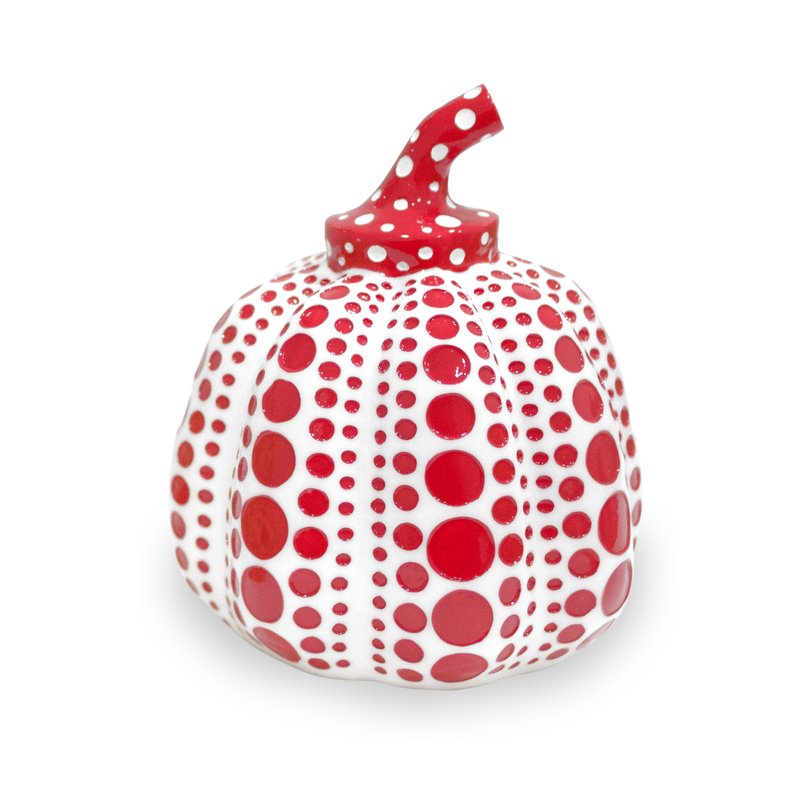 Pumpkin Cast Resin Figure – Red, by Yayoi Kusama