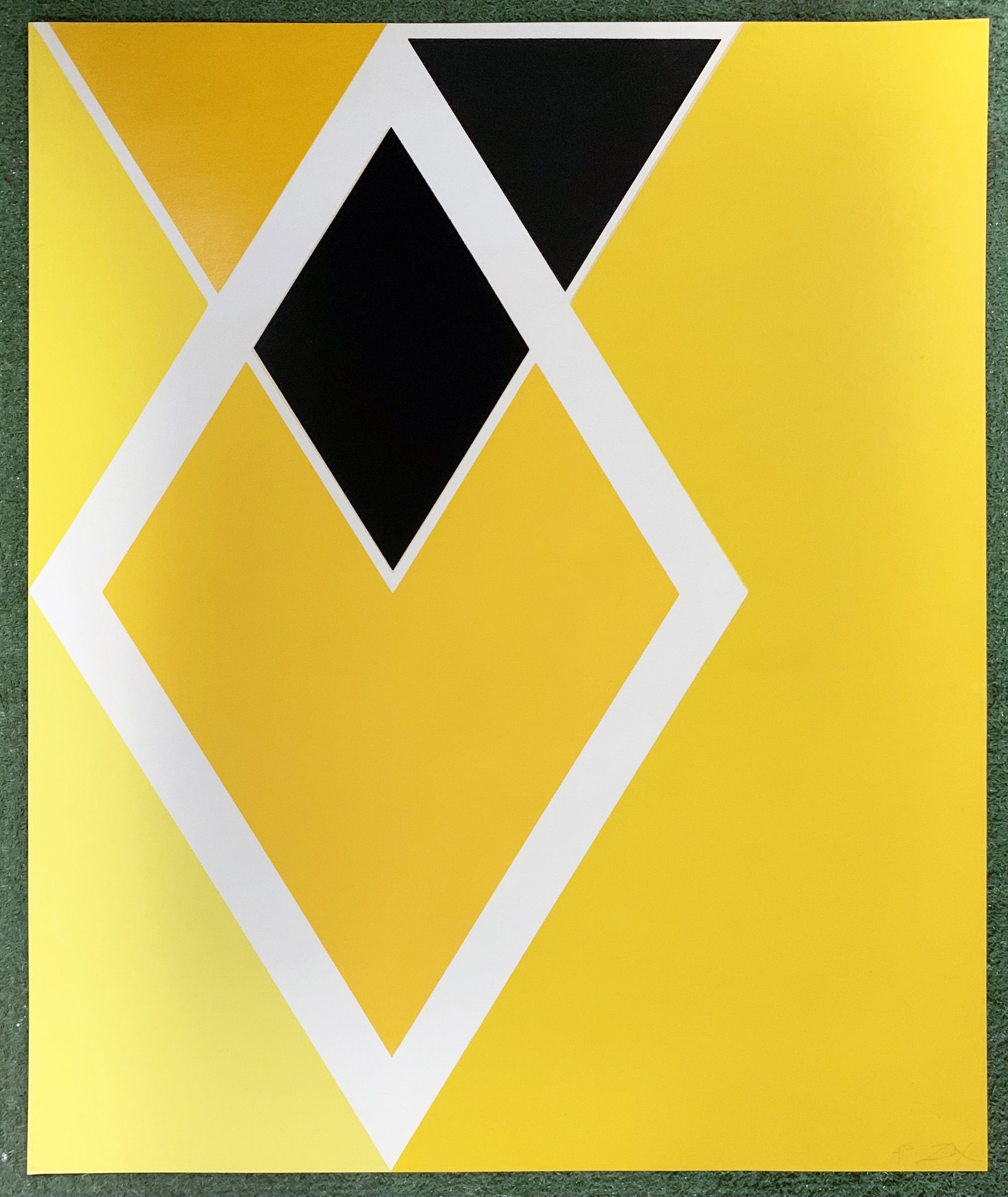 Diamond Drill, Yellow by Larry Zox