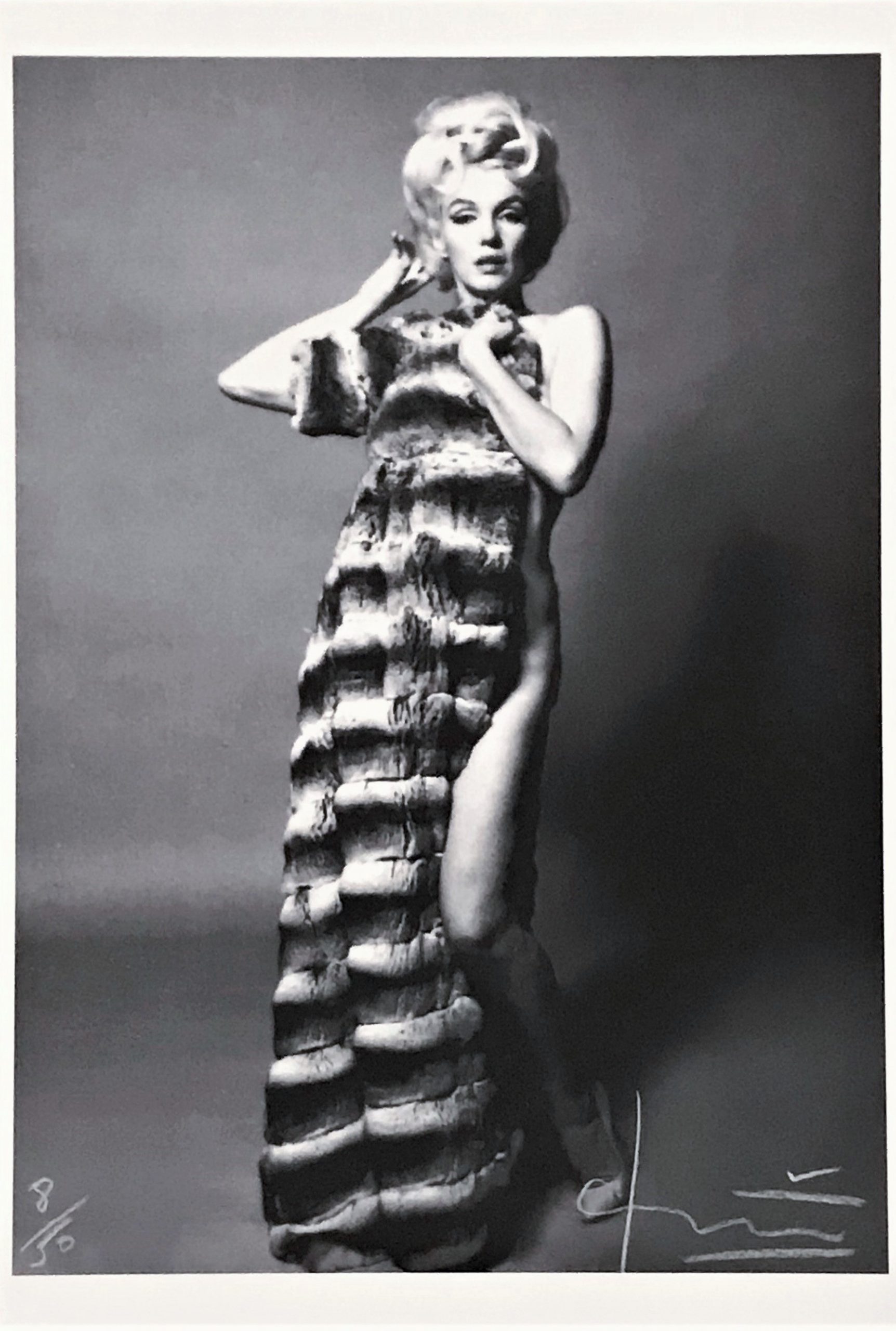 Marilyn with Chinchilla Coat by Bert Stern