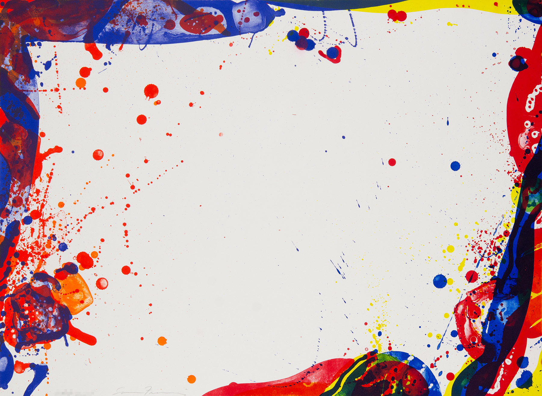 “A Sail” by Sam Francis