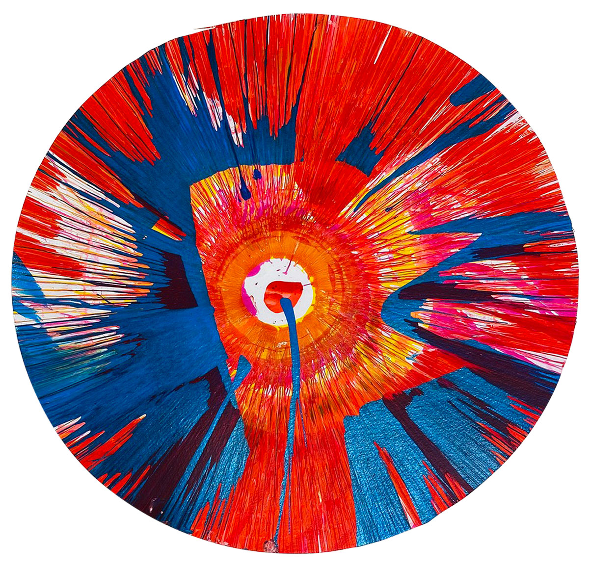 Spin Painting (circle) by Damien Hirst