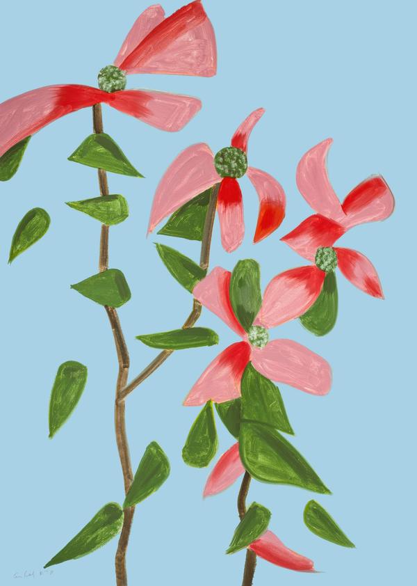 Alex Katz Red Dogwood 2