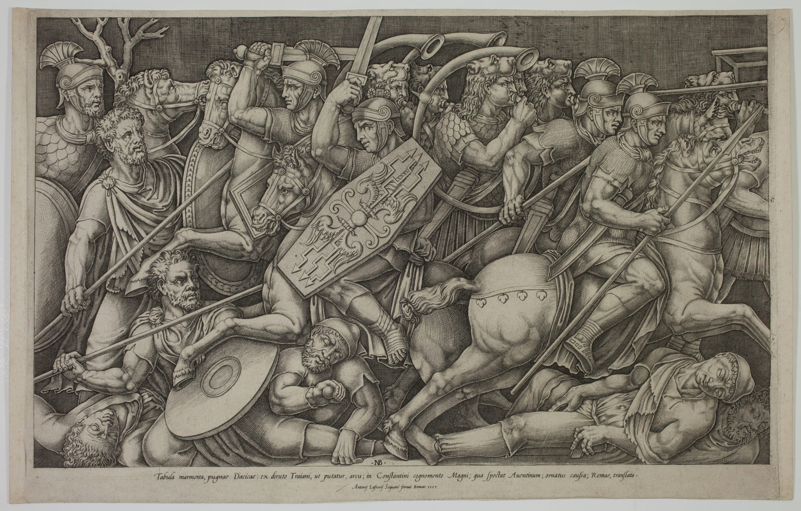 Roman Soldiers fighting the Dacians by Nicolas Beatrizet