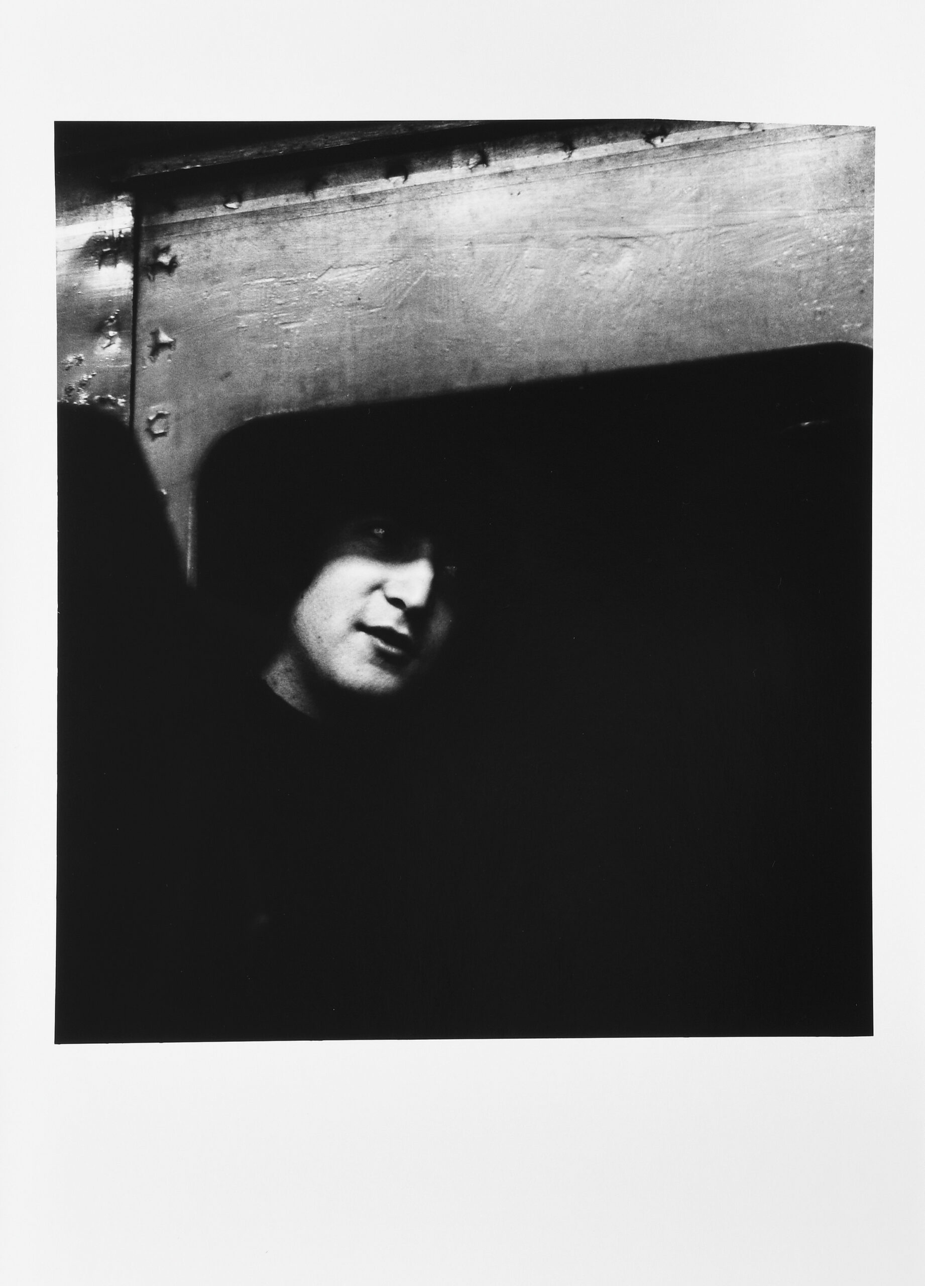 John Lennon on a train at Marylebone Station by Lord Cristopher Thynne