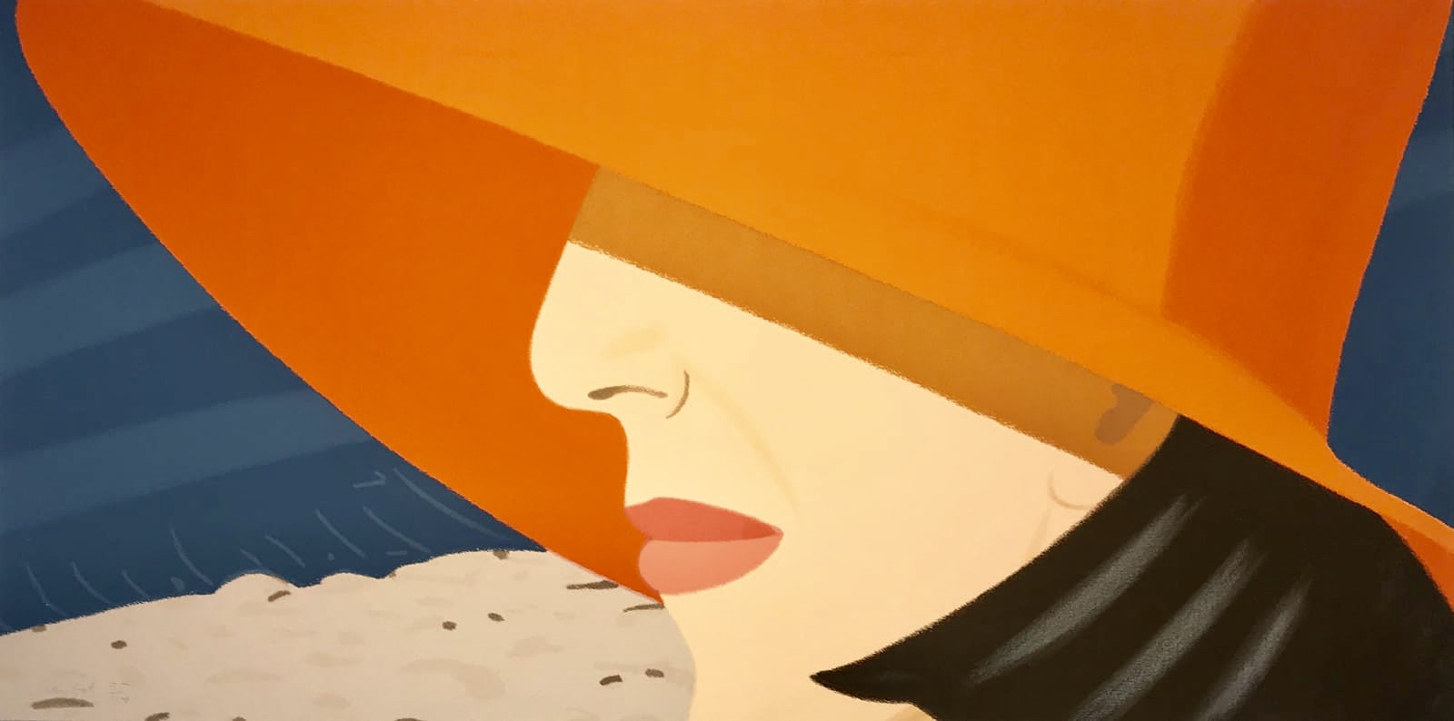 Orange Hat by Alex Katz