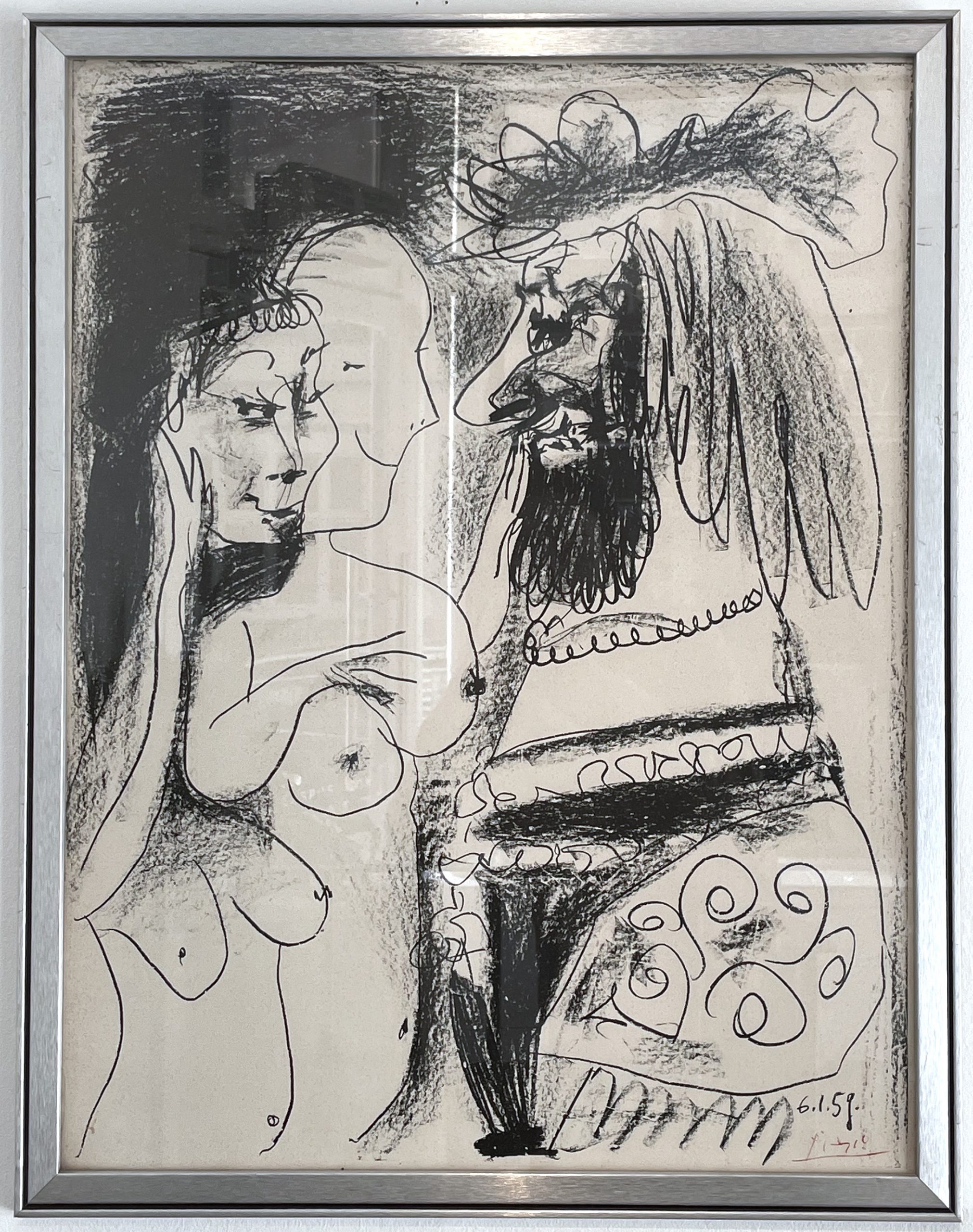 Le Vieux Roi (The Old King) (s.8370) Seigneur et deux filles by Pablo Picasso