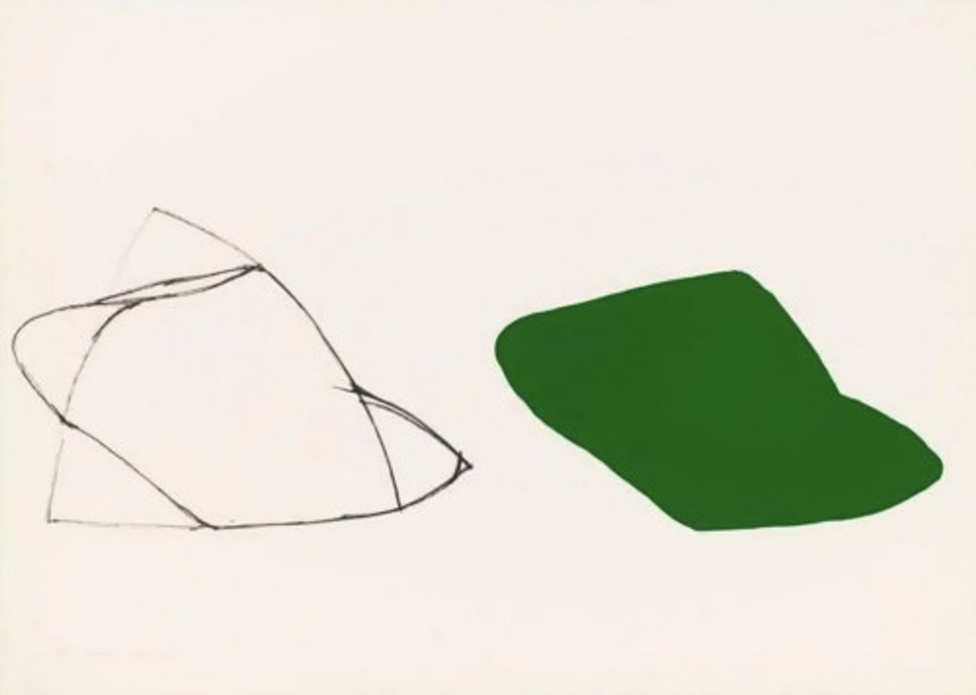 Untitled (Double Green) by Joel Shapiro