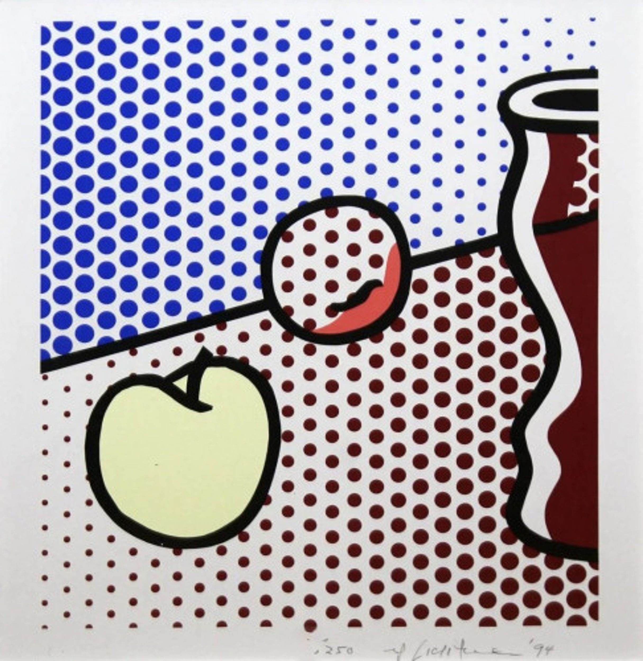 Still Life with Red Jar by Roy Lichtenstein