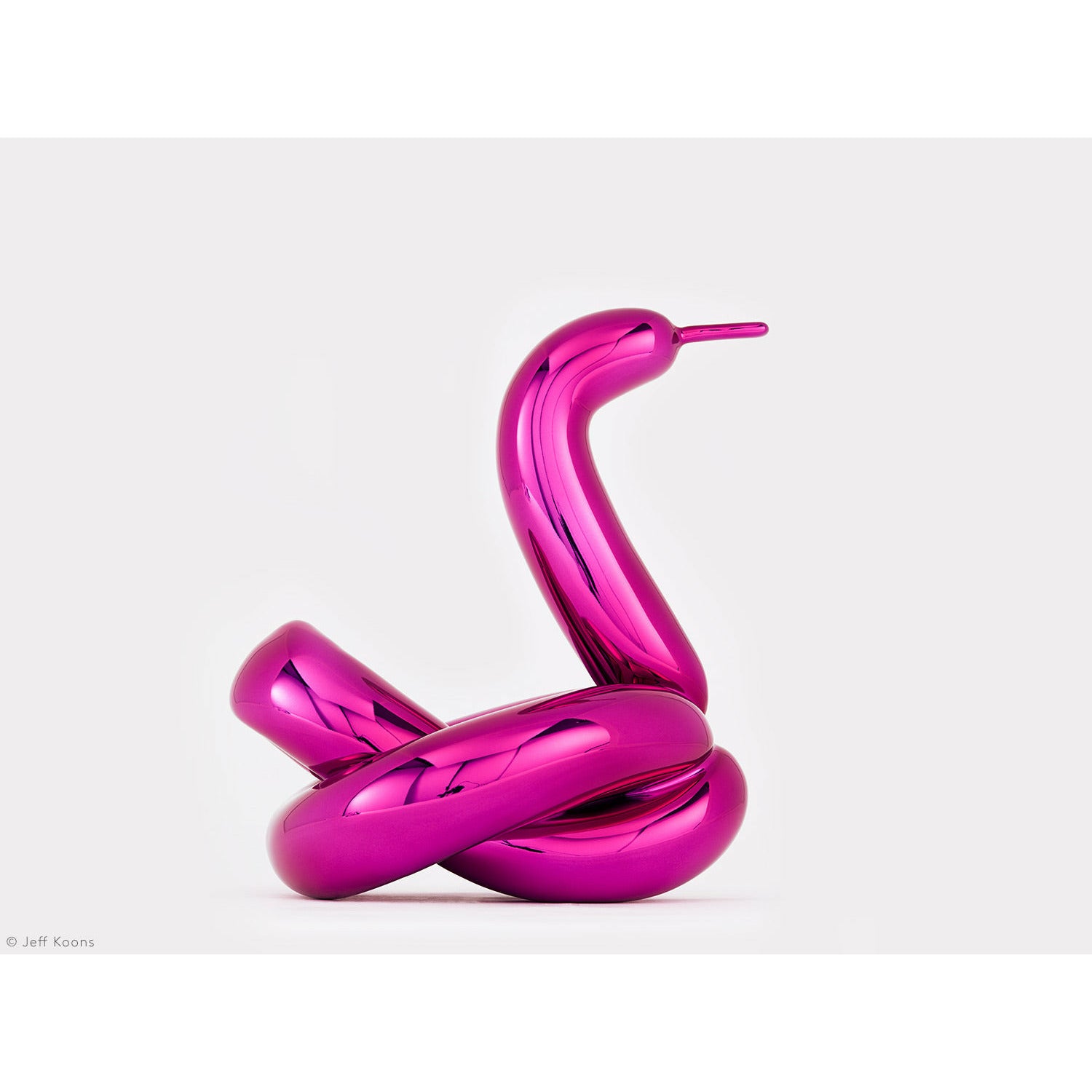 Balloon Swan, Magenta by Jeff Koons