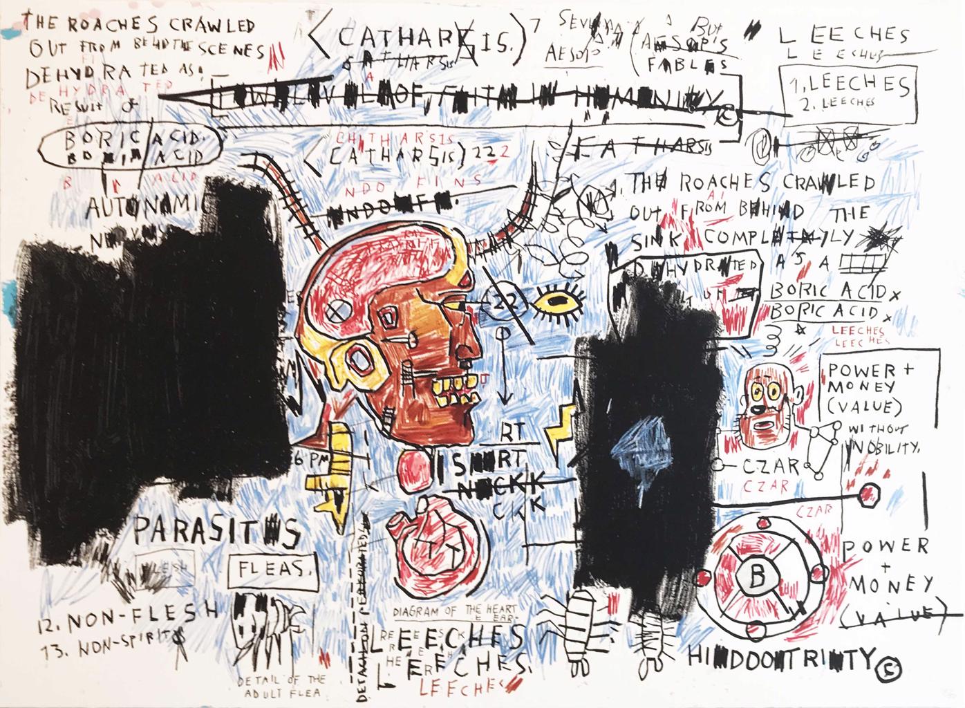 Leeches by Jean-Michel Basquiat