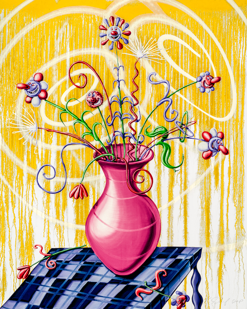 Big Flores Yellow by Kenny Scharf