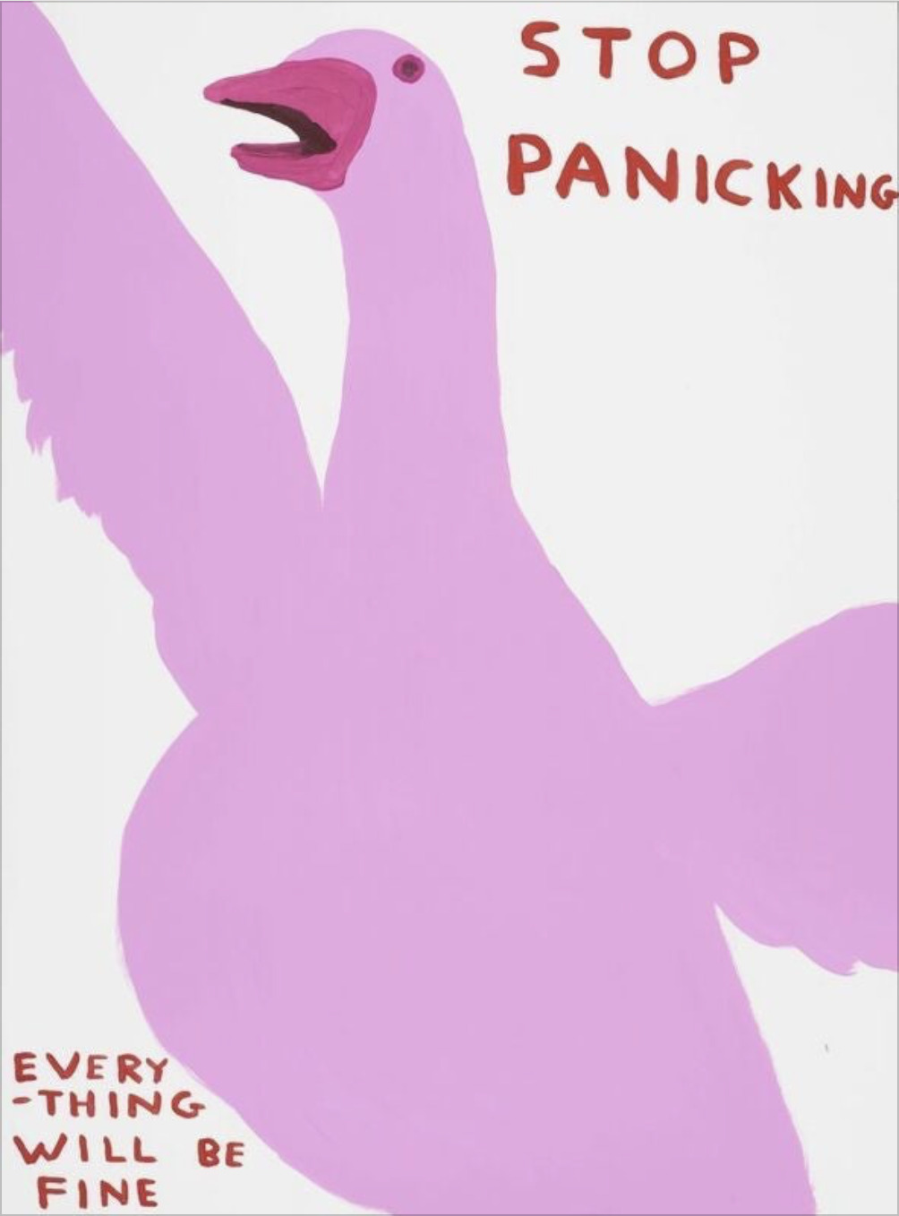 Stop Panicking by David Shrigley