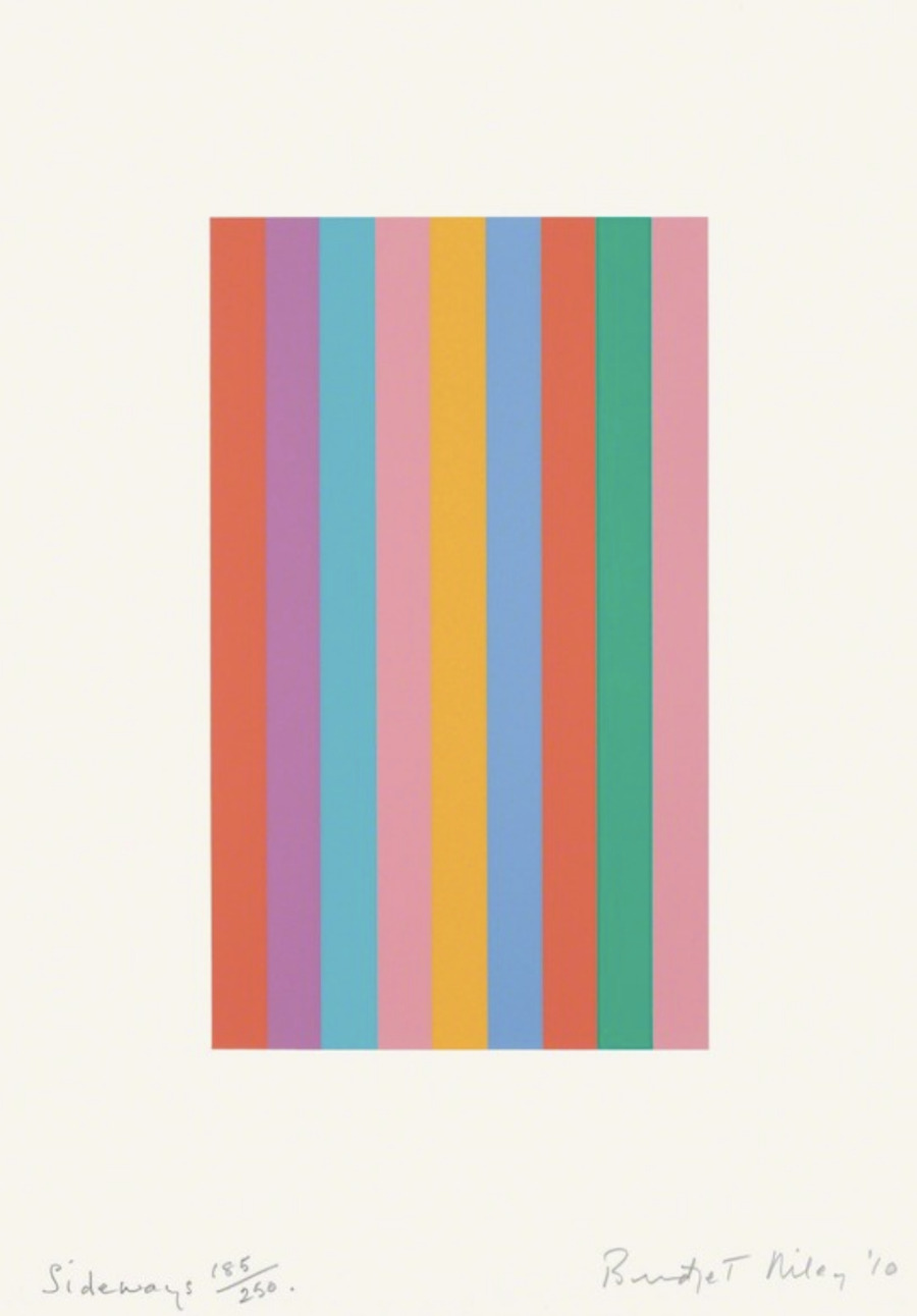 Sideways by Bridget Riley