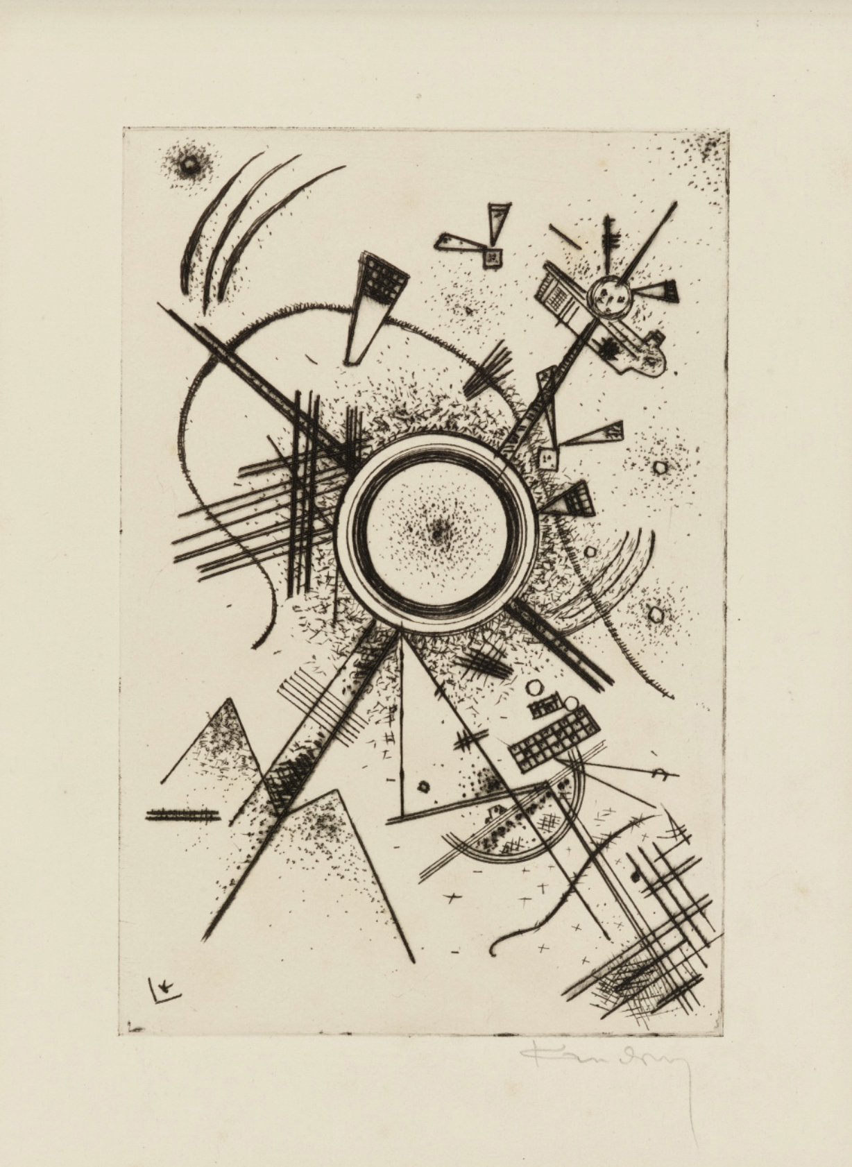 Etching for Piper Publishing by Wassily Kandinsky