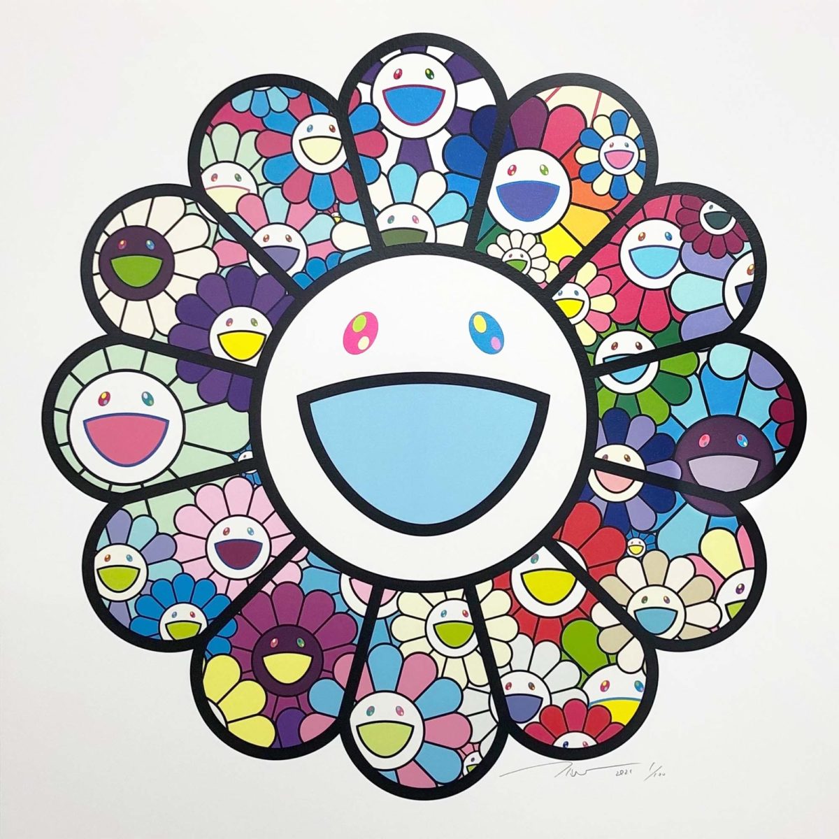 Flower in Pastel Colors by Takashi Murakami